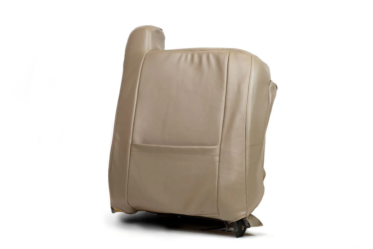 03-07 GMC Sierra 1500 2500 3500,HD Driver & Lean Back LEATHER Seat Cover TAN 522 - Image 5