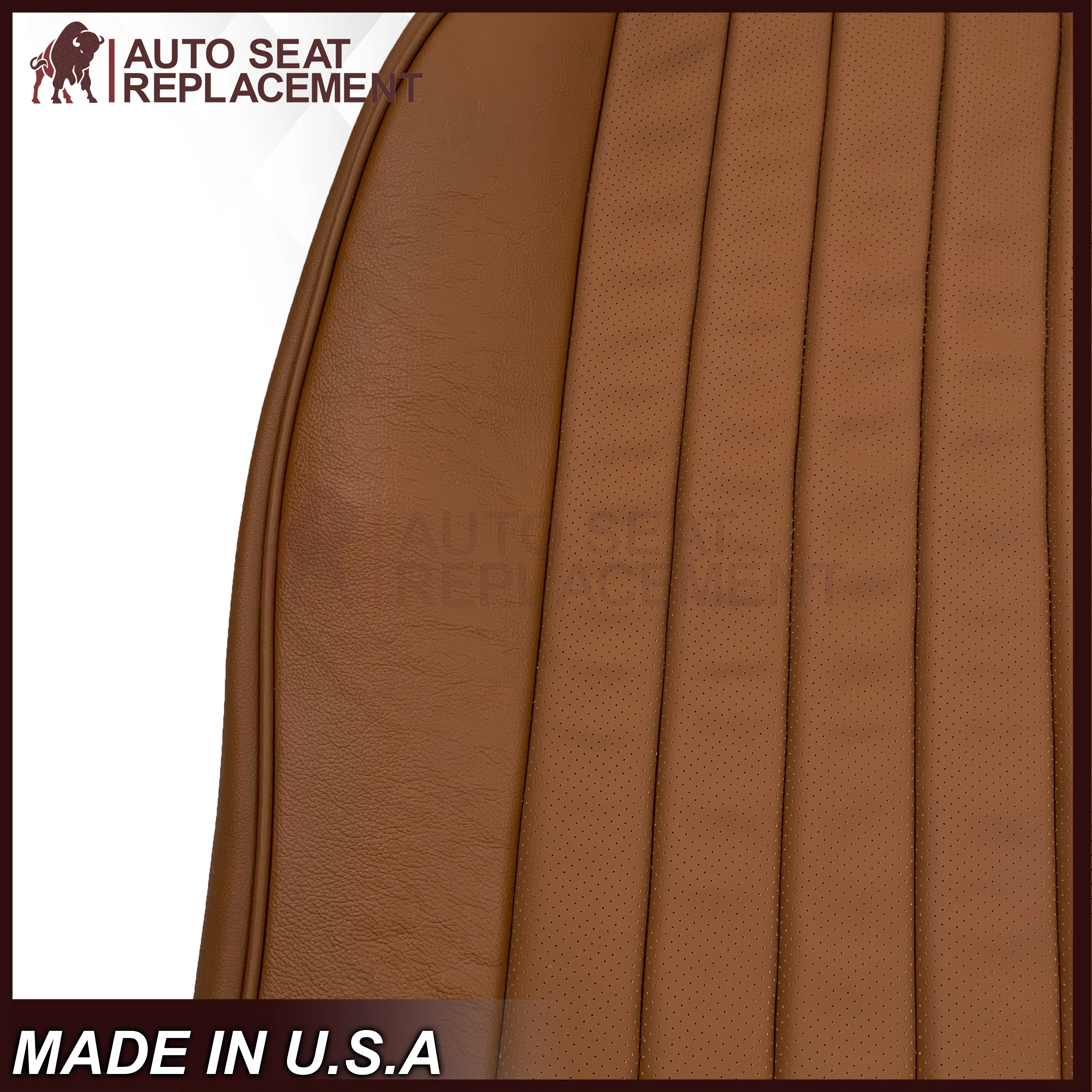1972-1989 Mercedes Benz R107 Leather seat Covers 280SL 450SL 380SL 560SL W107 SL In Saddle Brown - Image 8