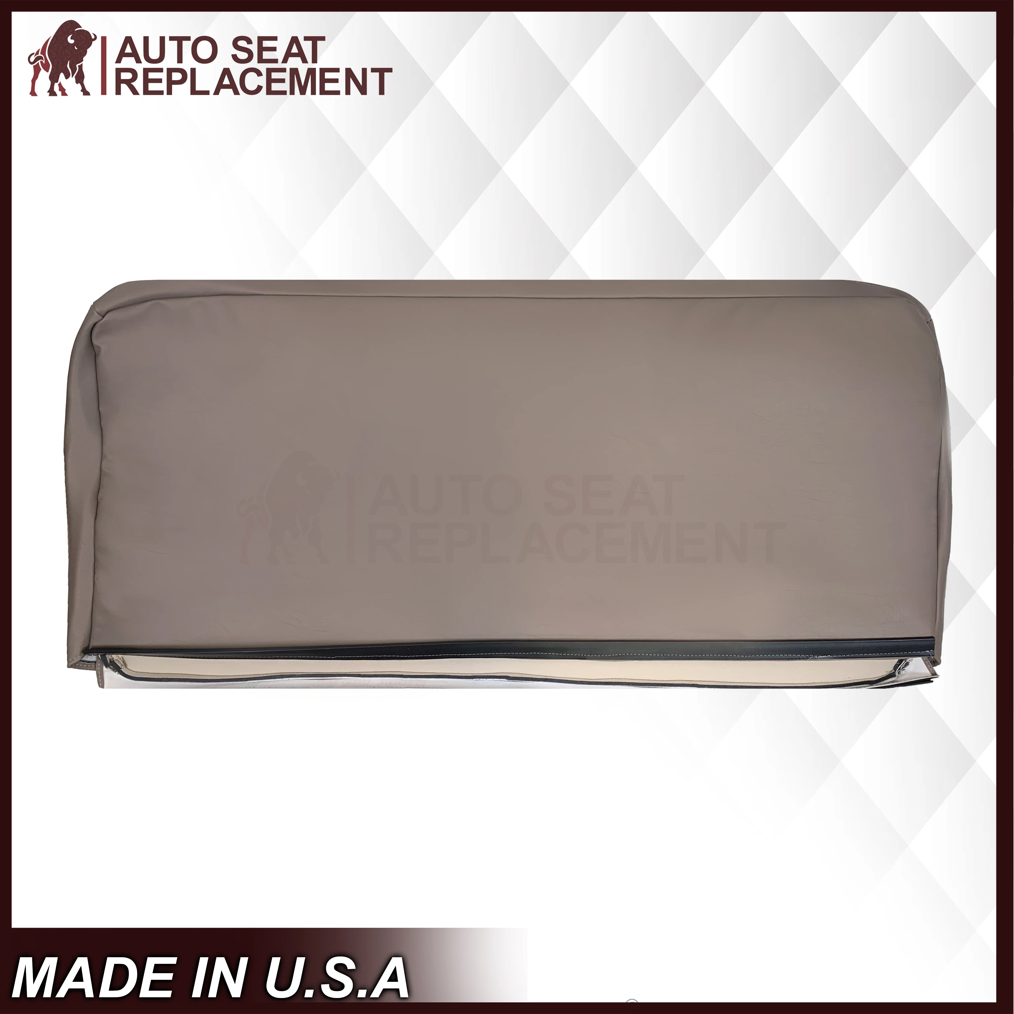 1992 - 1996 Ford Bronco Eddie Bauer Second Row Synthetic Leather Seat Cover In Mocha Tan - Image 8