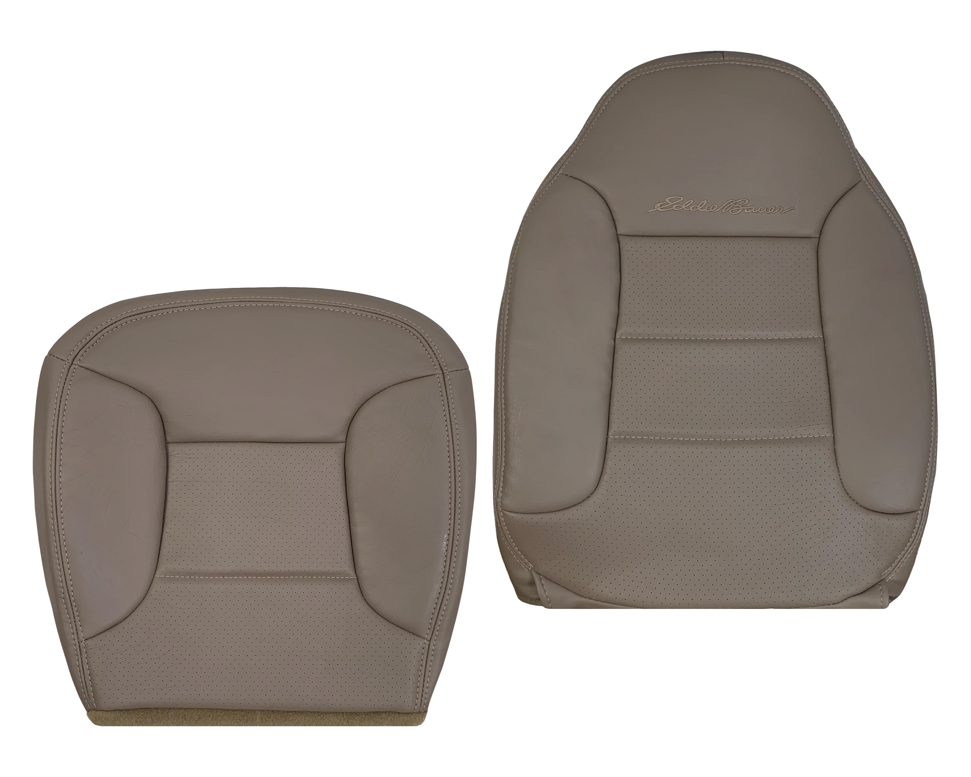 1992 - 1996 Ford Bronco Eddie Bauer Synthetic Leather Seat Cover In Mocha Tan - Image 27
