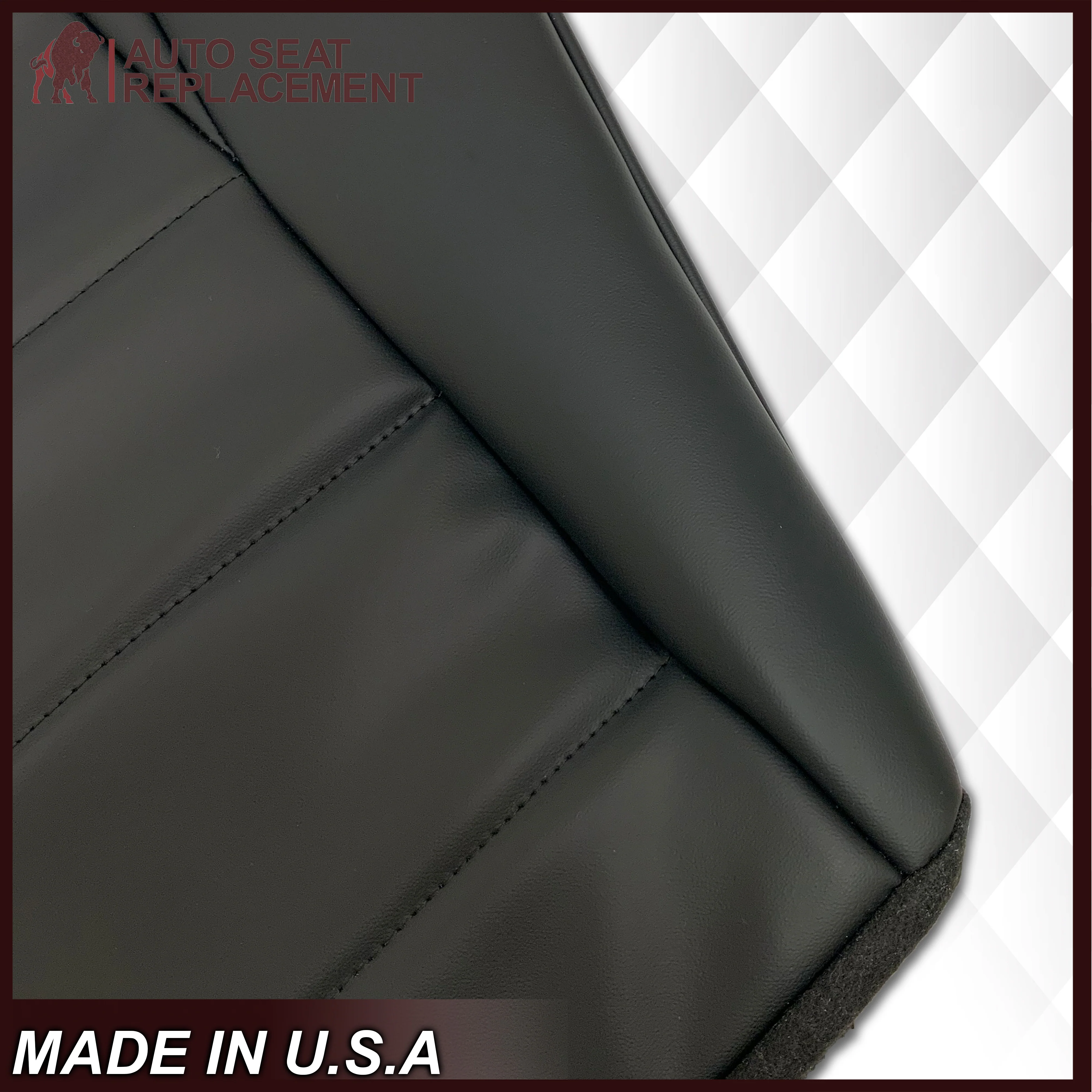 1994-1998 Ford Mustang Synthetic Replacement Seat Covers in Black: Choose From Variation - Image 11
