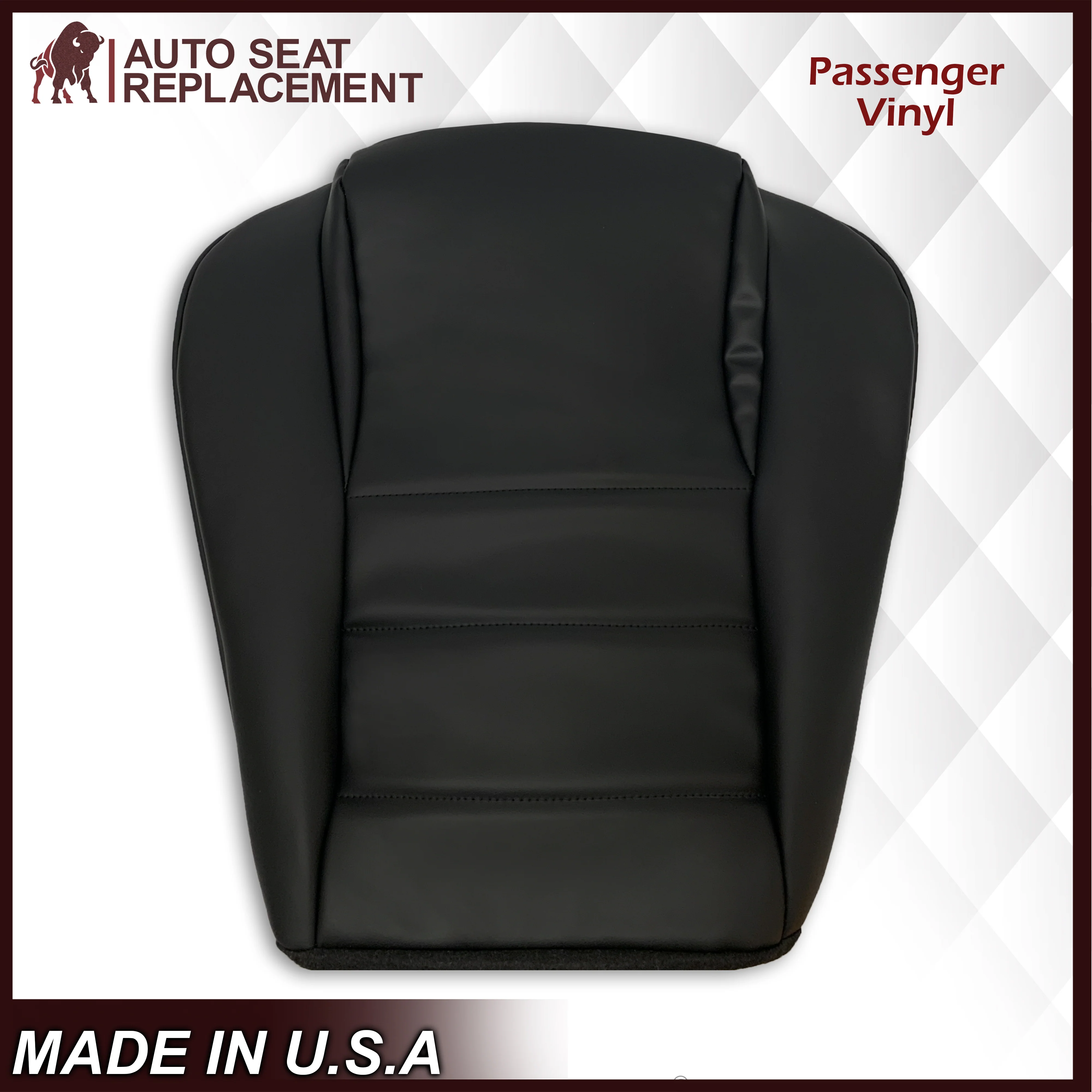 1994-1998 Ford Mustang Synthetic Replacement Seat Covers in Black: Choose From Variation - Image 8