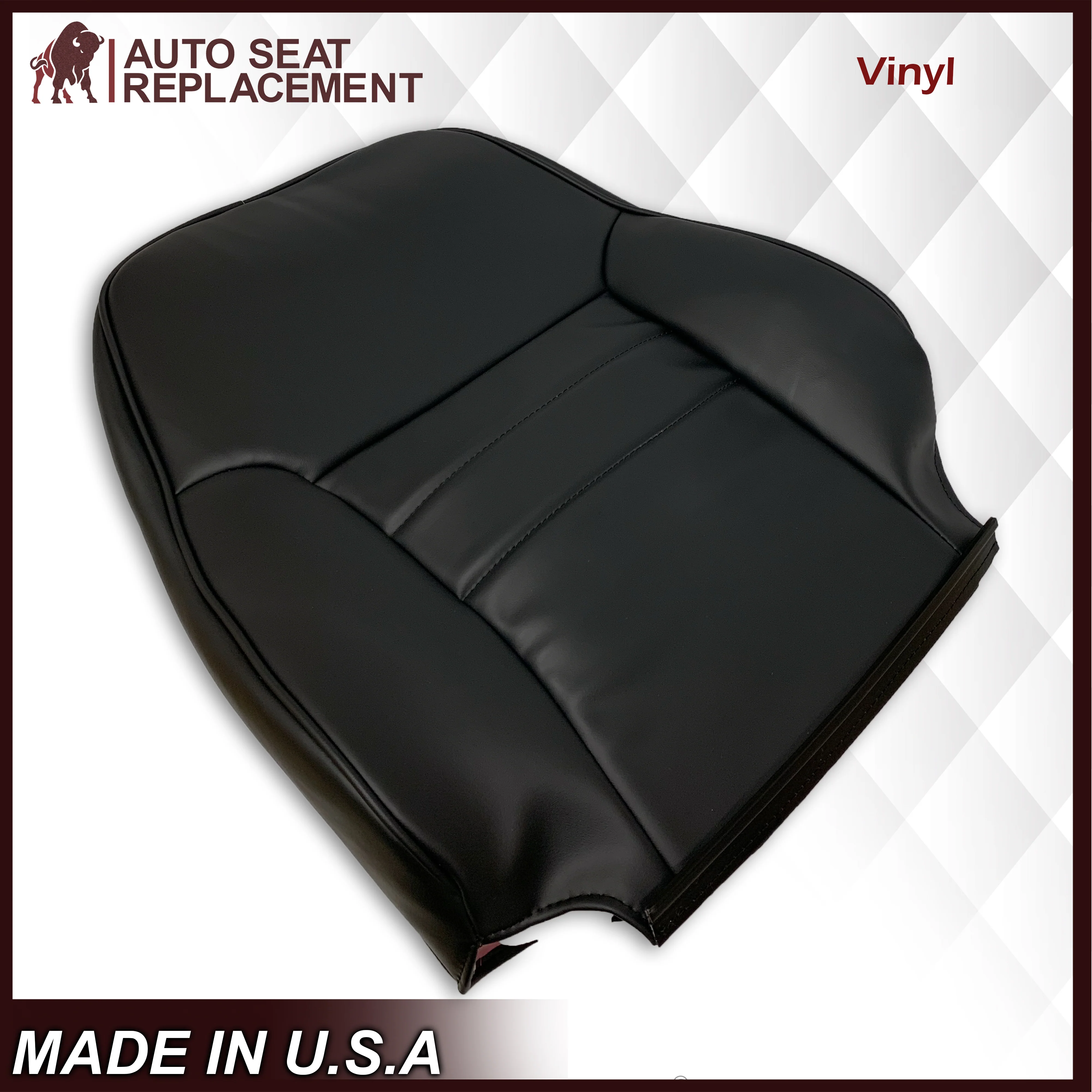 1994-1998 Ford Mustang Synthetic Replacement Seat Covers in Black: Choose From Variation - Image 9
