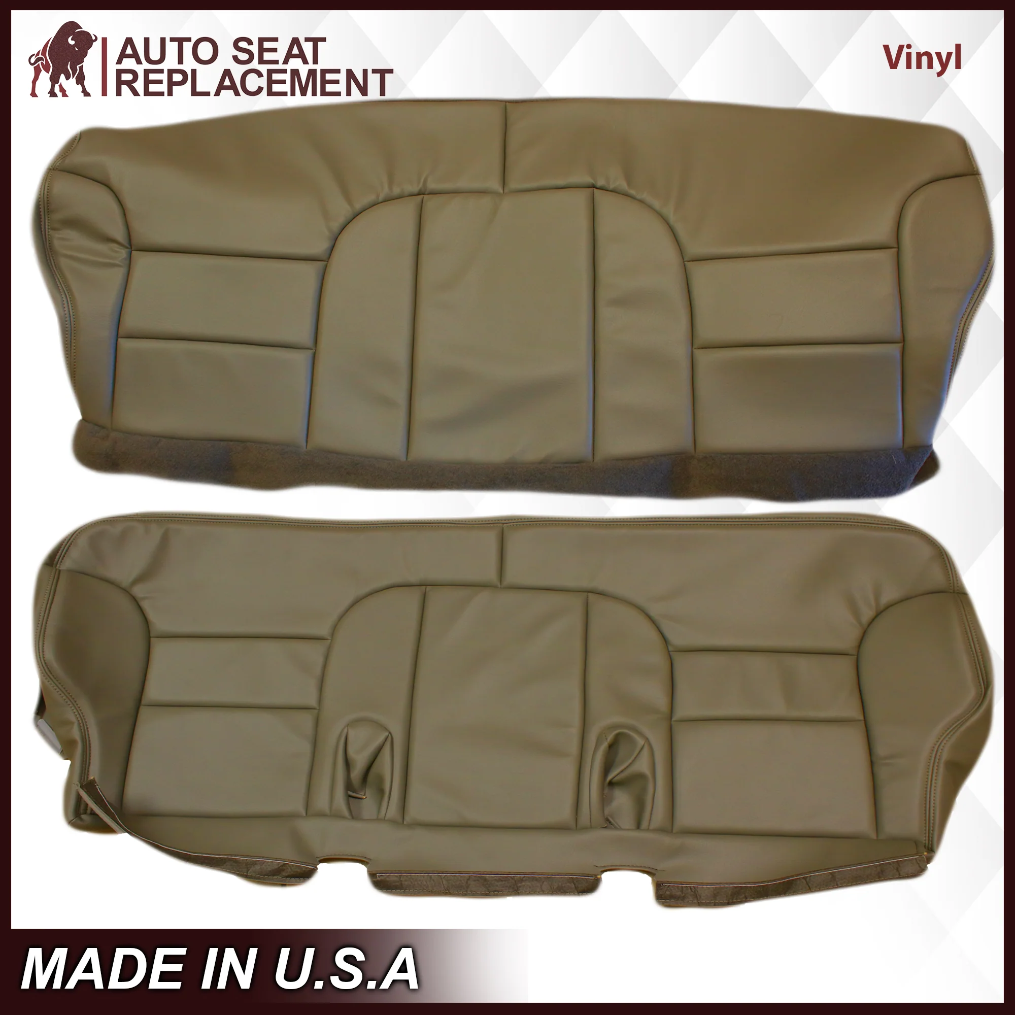1995-1999 Chevy Tahoe Suburban Silverado 2nd Row Bench Seat Cover in Tan: Choose your options - Image 6