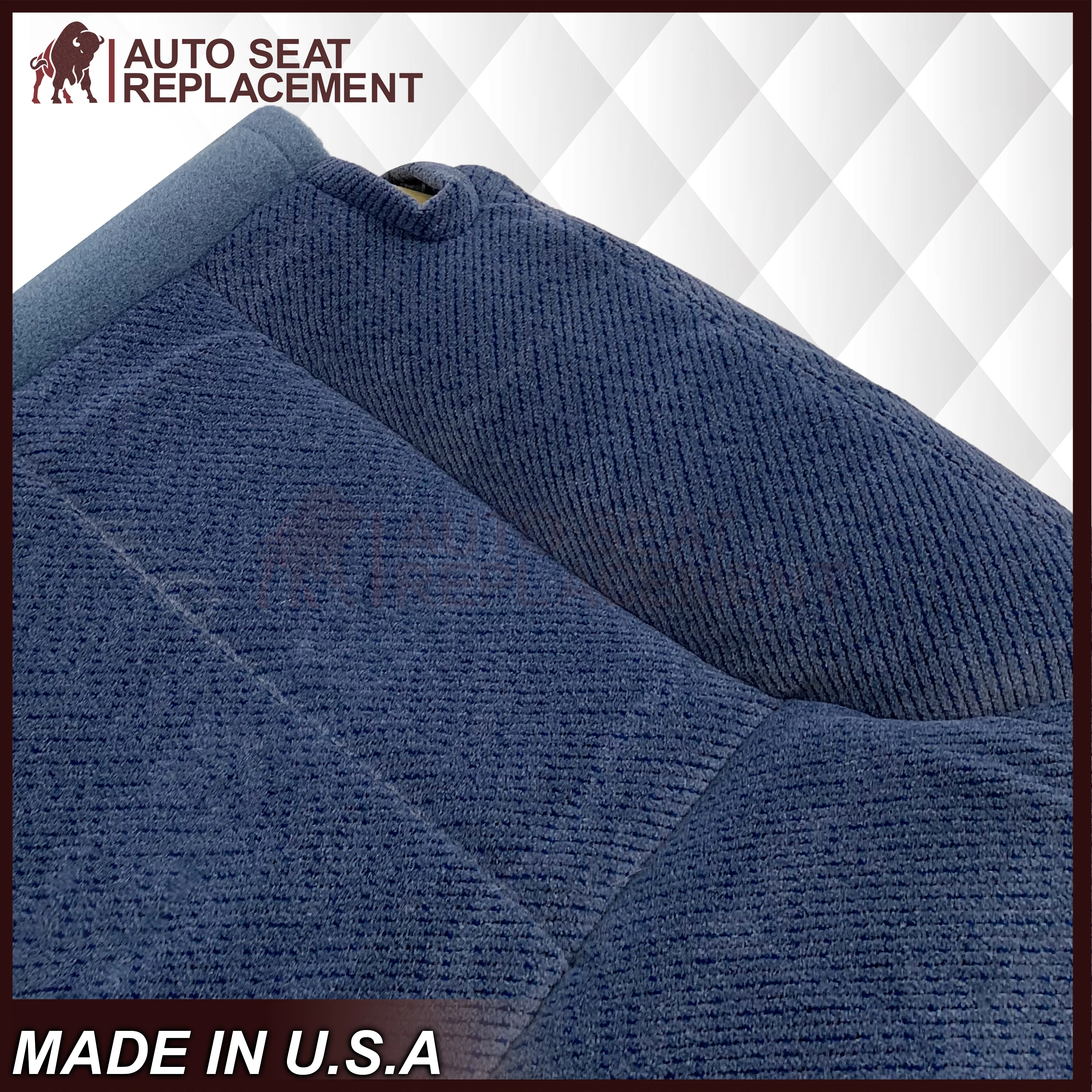 1995-1999 Chevy Tahoe Suburban Silverado Replacement Bottom Cloth Seat Cover in Navy Blue: Choose your options - Image 3