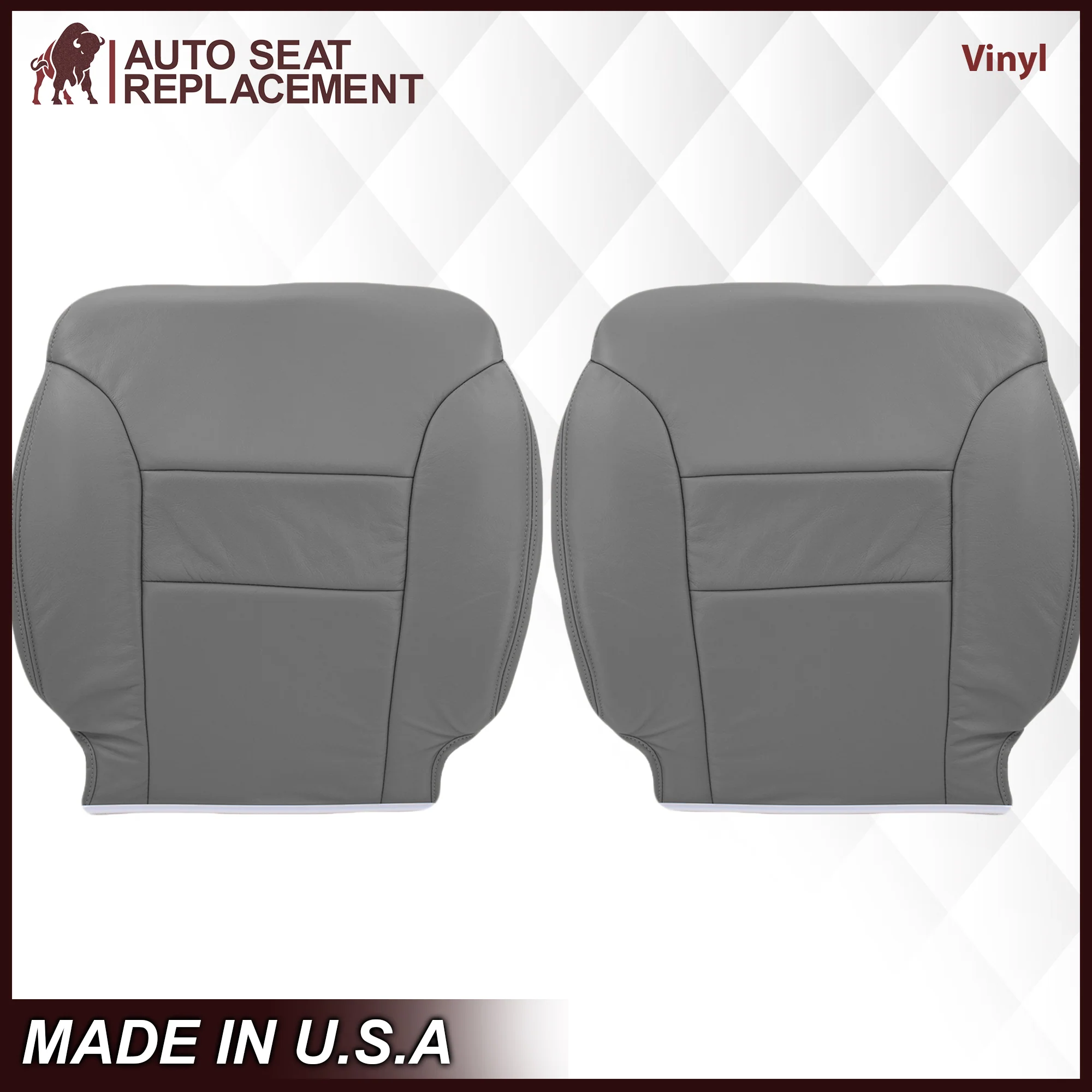 1995-1999 Chevy Tahoe/Suburban/Silverado Seat Cover in Gray (60/40 Bench Bottoms): Choose your options - Image 16