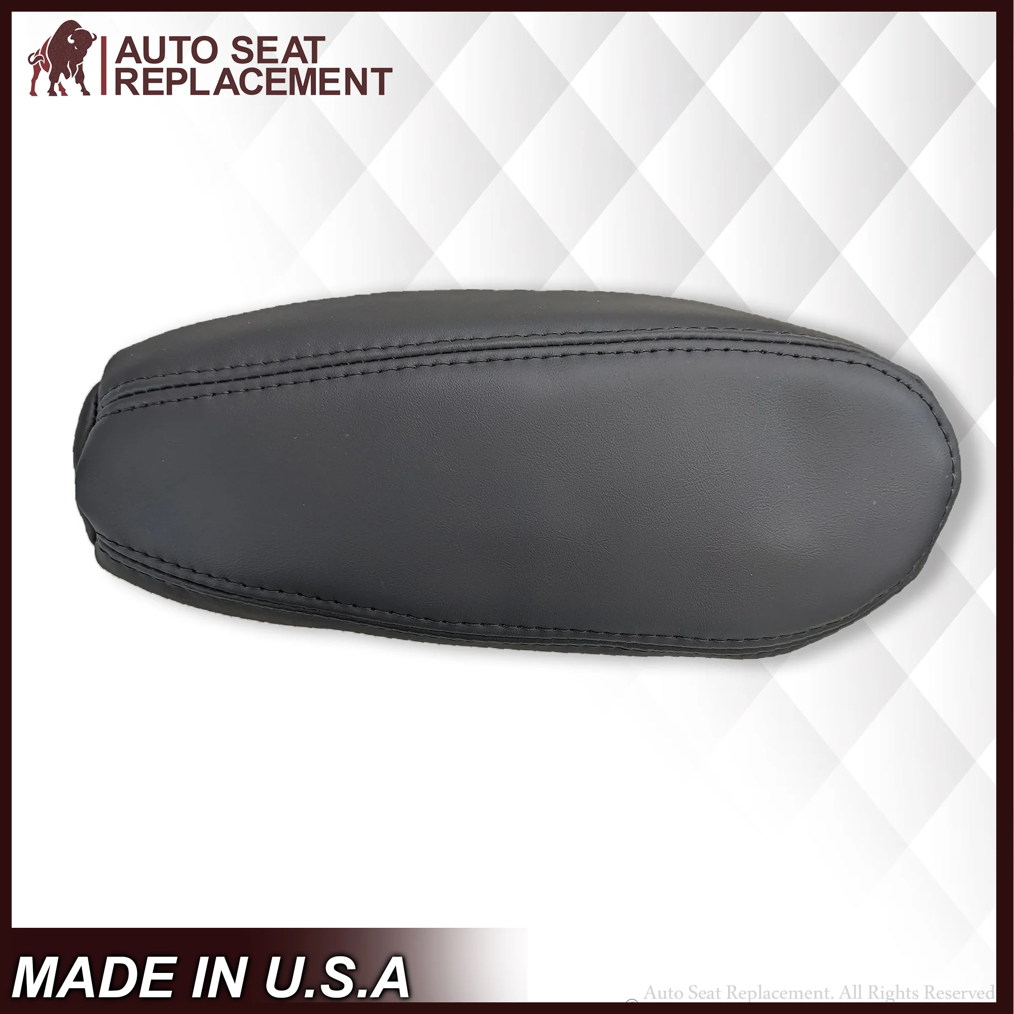 1995-1999 Chevy Tahoe Suburban Silverado Seat Cover in White and Black Choose: Leather or Vinyl - Image 3