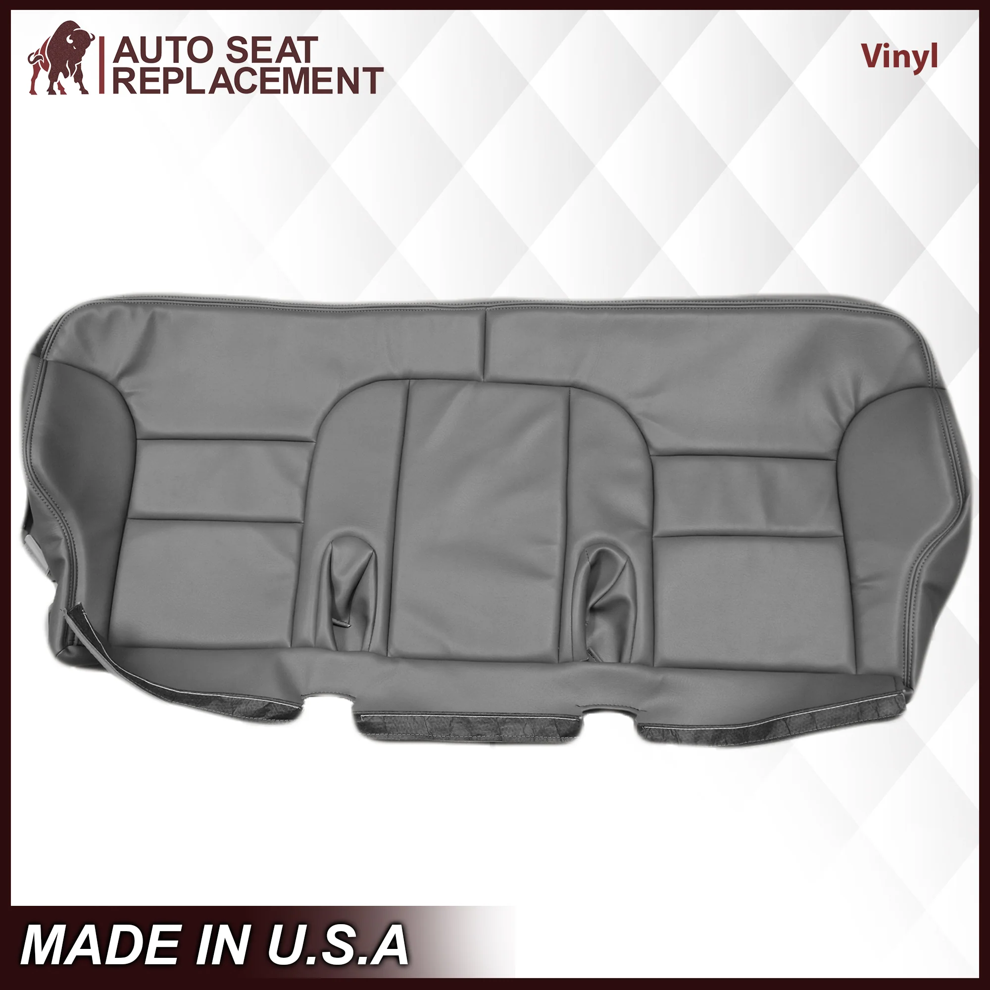 1995-1999 GMC Sierra SLT SLE 2nd Row Bench Seat Cover in Gray: Choose your options - Image 4