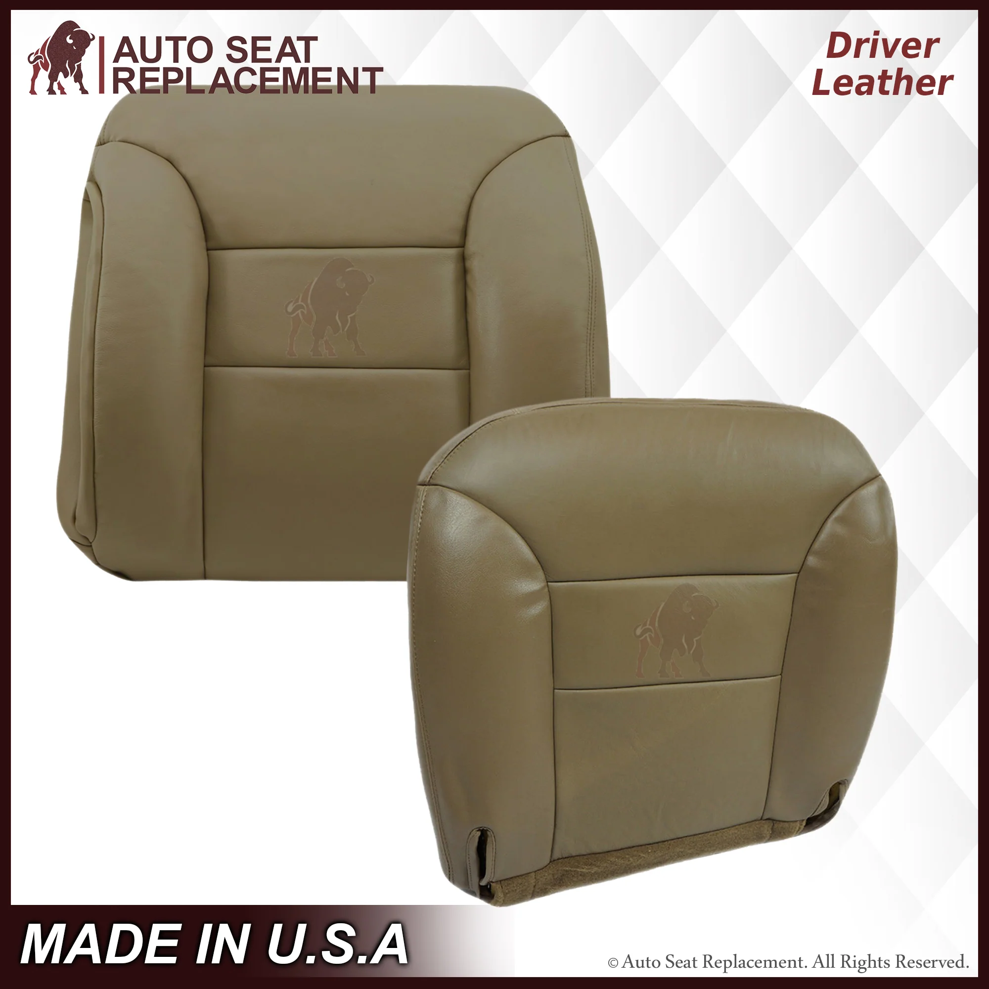 1995-1999 GMC Sierra SLT SLE Seat Cover in Tan: Choose your options - Image 7