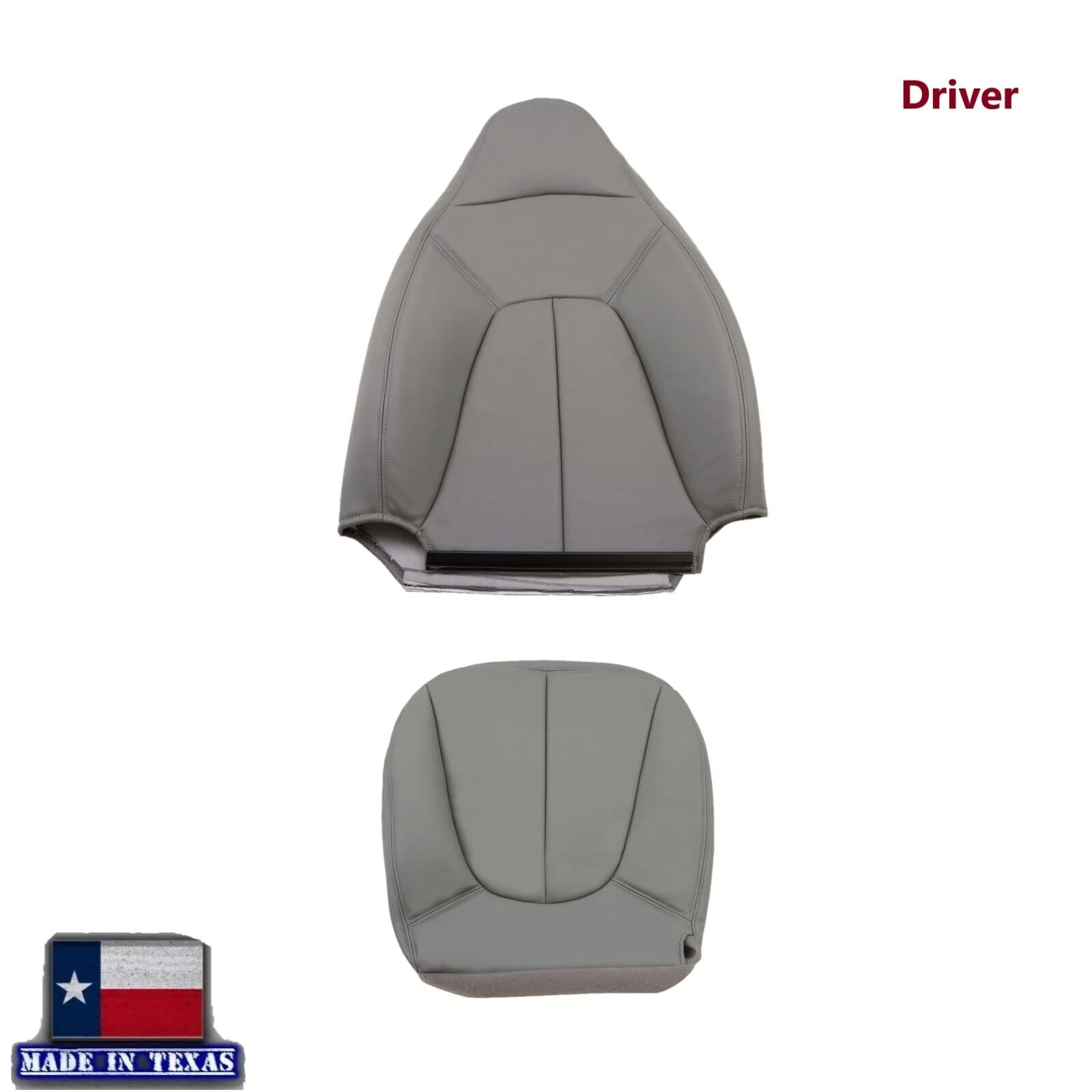 1997 1998 1999 2001 2002 Ford Expedition XLT Eddie Bauer LEATHER Seat Cover Gray - Image 6