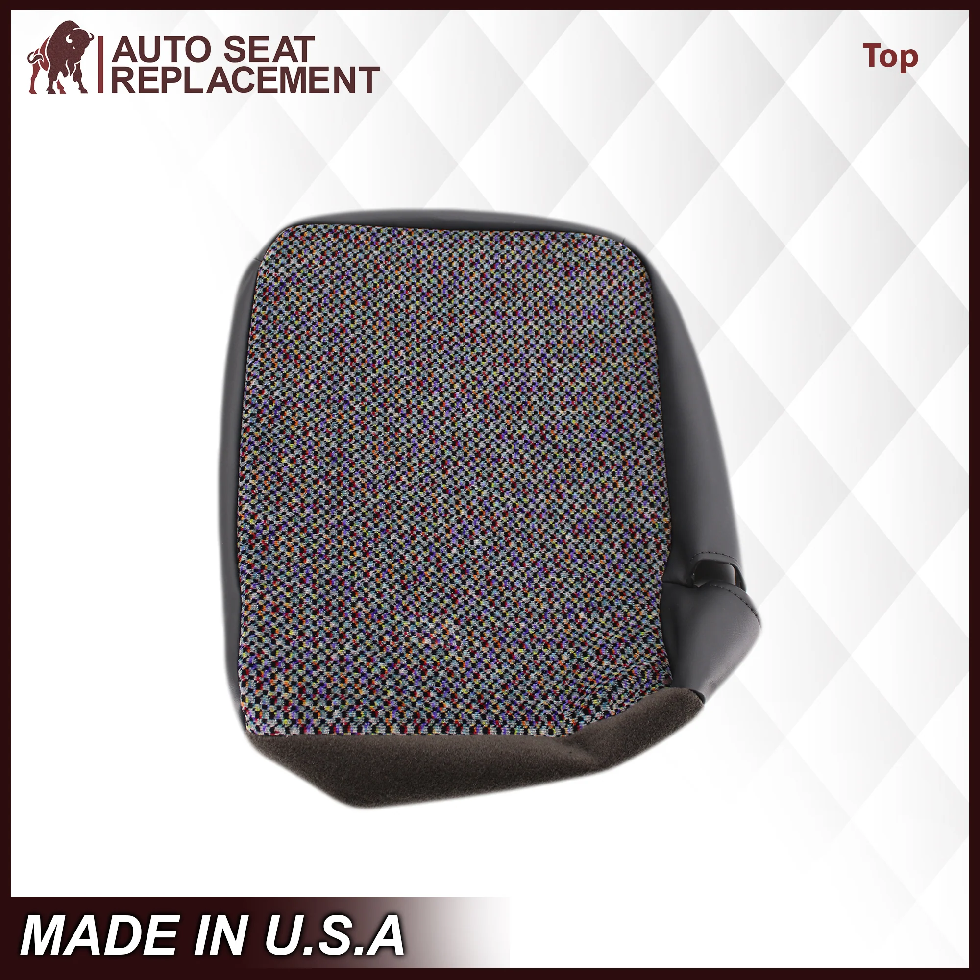 1998-2001 Dodge Ram 1500 SLT Laramie Baby Seat Cover in Agate Dark Gray Cloth: Choose From Variation - Image 4