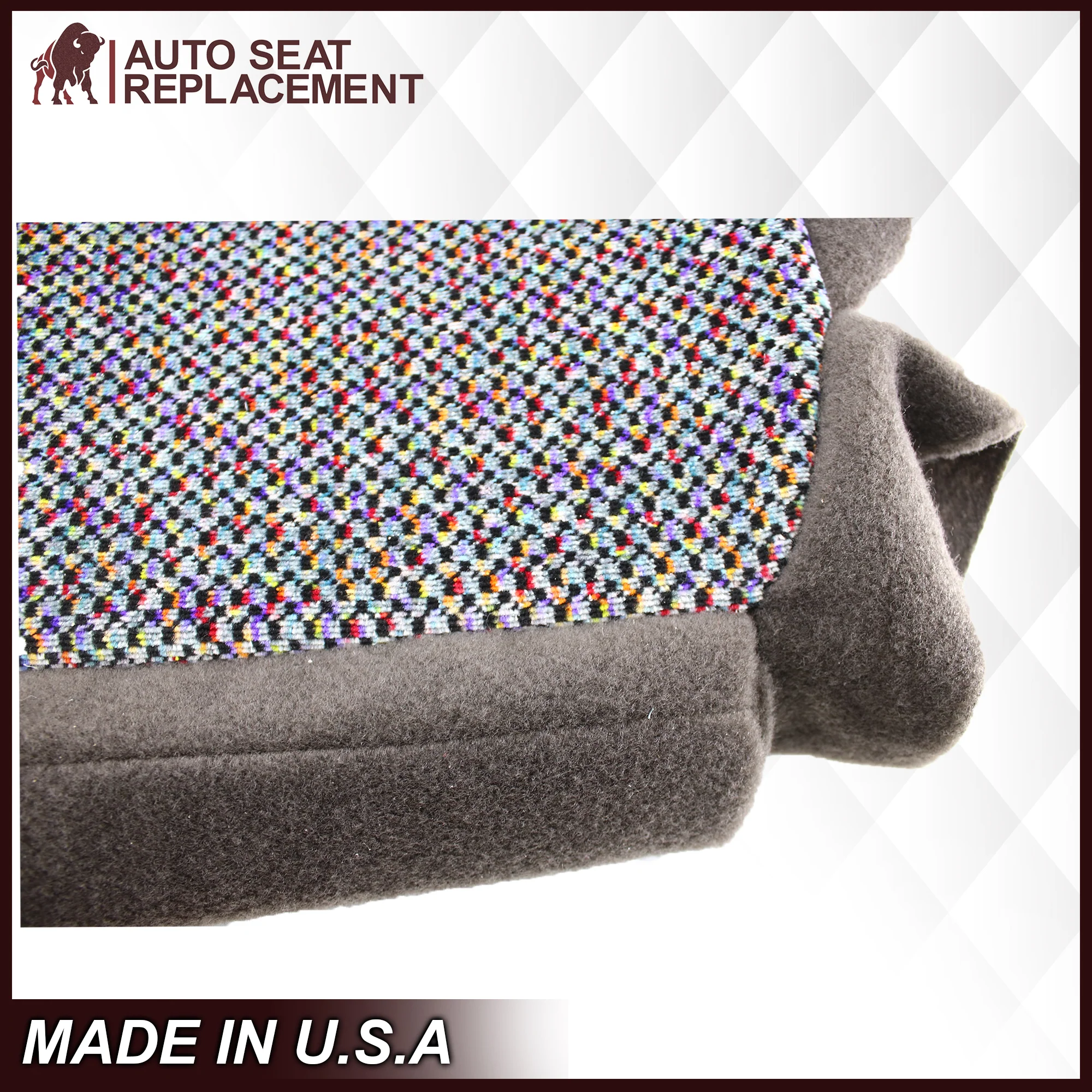 1998-2001 Dodge Ram 1500 SLT Laramie Baby Seat Cover in Agate Dark Gray Cloth: Choose From Variation - Image 5
