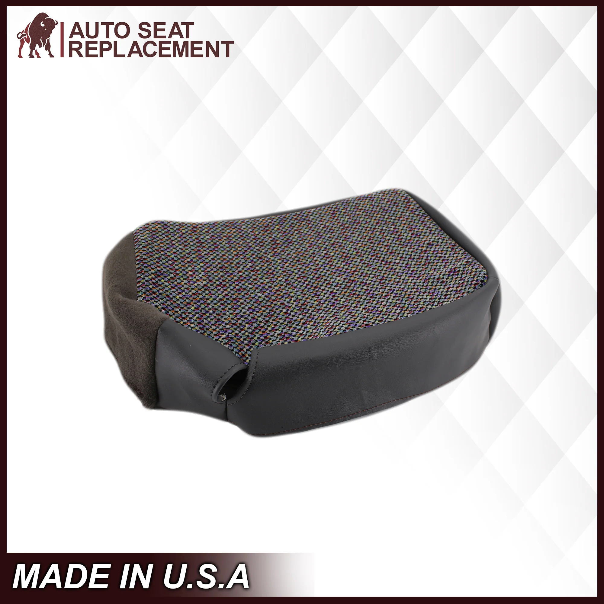 1998-2001 Dodge Ram 1500 SLT Laramie Baby Seat Cover in Agate Dark Gray Cloth: Choose From Variation - Image 9