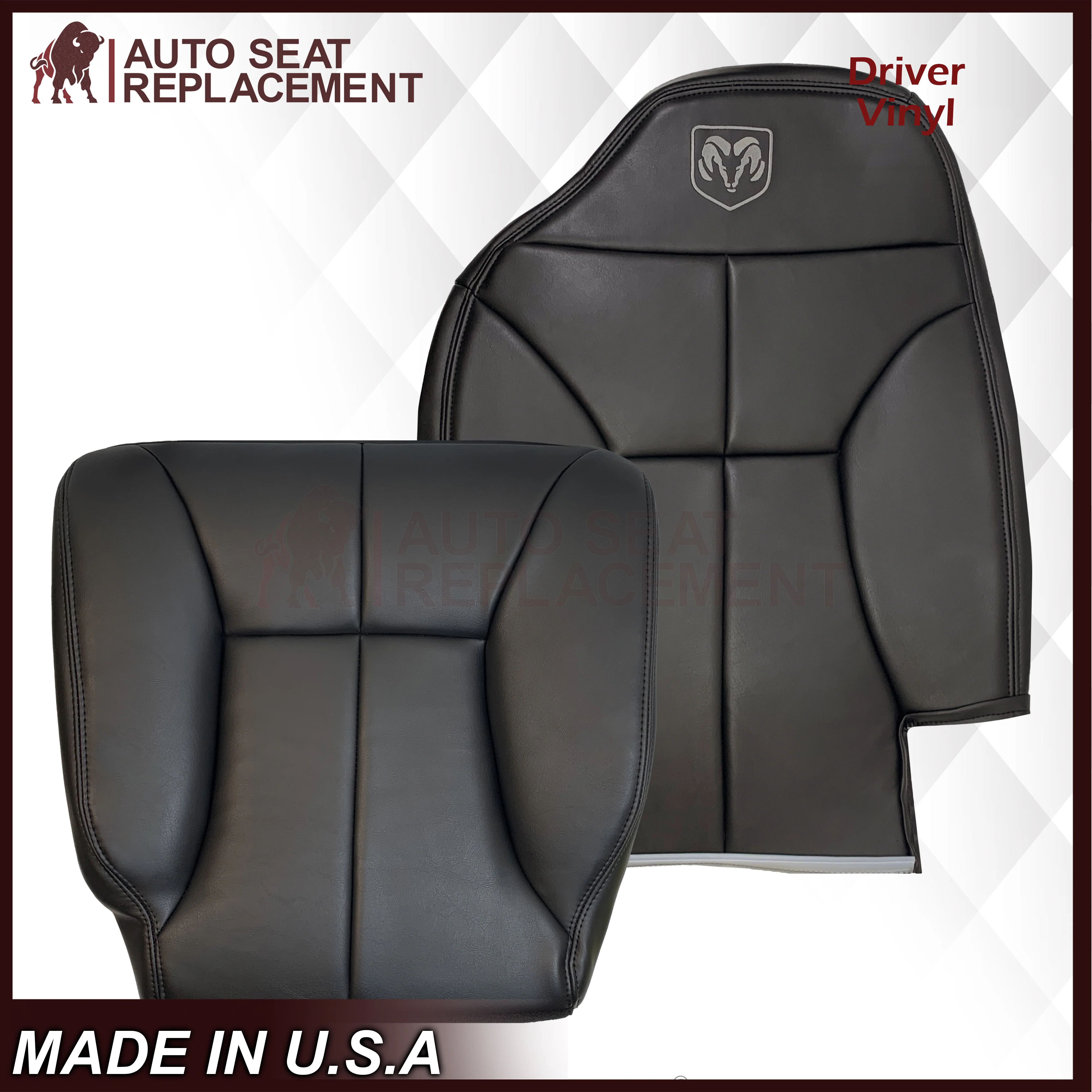 1998-2002 Dodge Ram 1500 2500 3500 (Backrest With Logo): Choose From Variation - Image 3