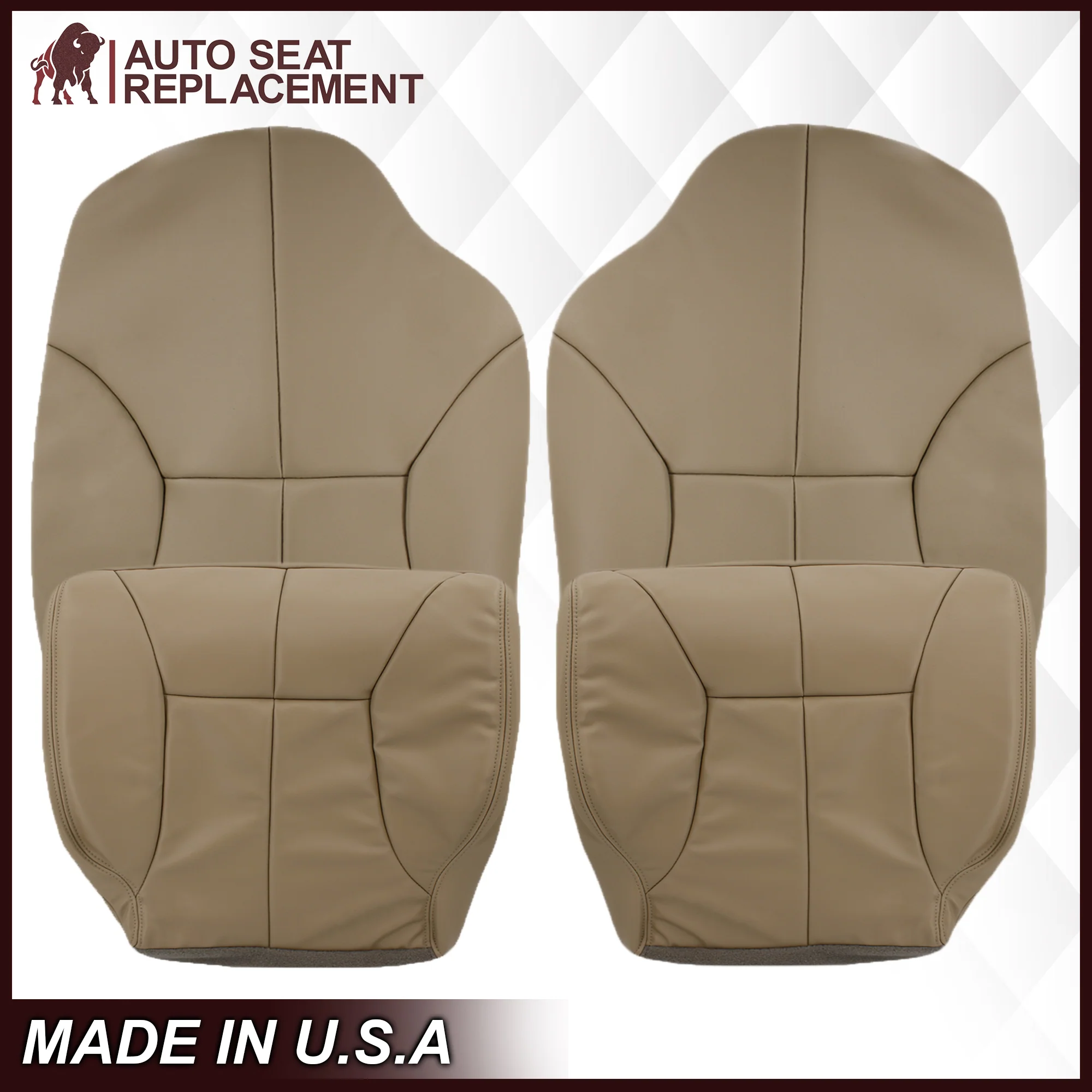 1998-2002 Dodge Ram 1500 2500 3500 (Backrest Without Logo) in Tan: Choose From Variation - Image 10