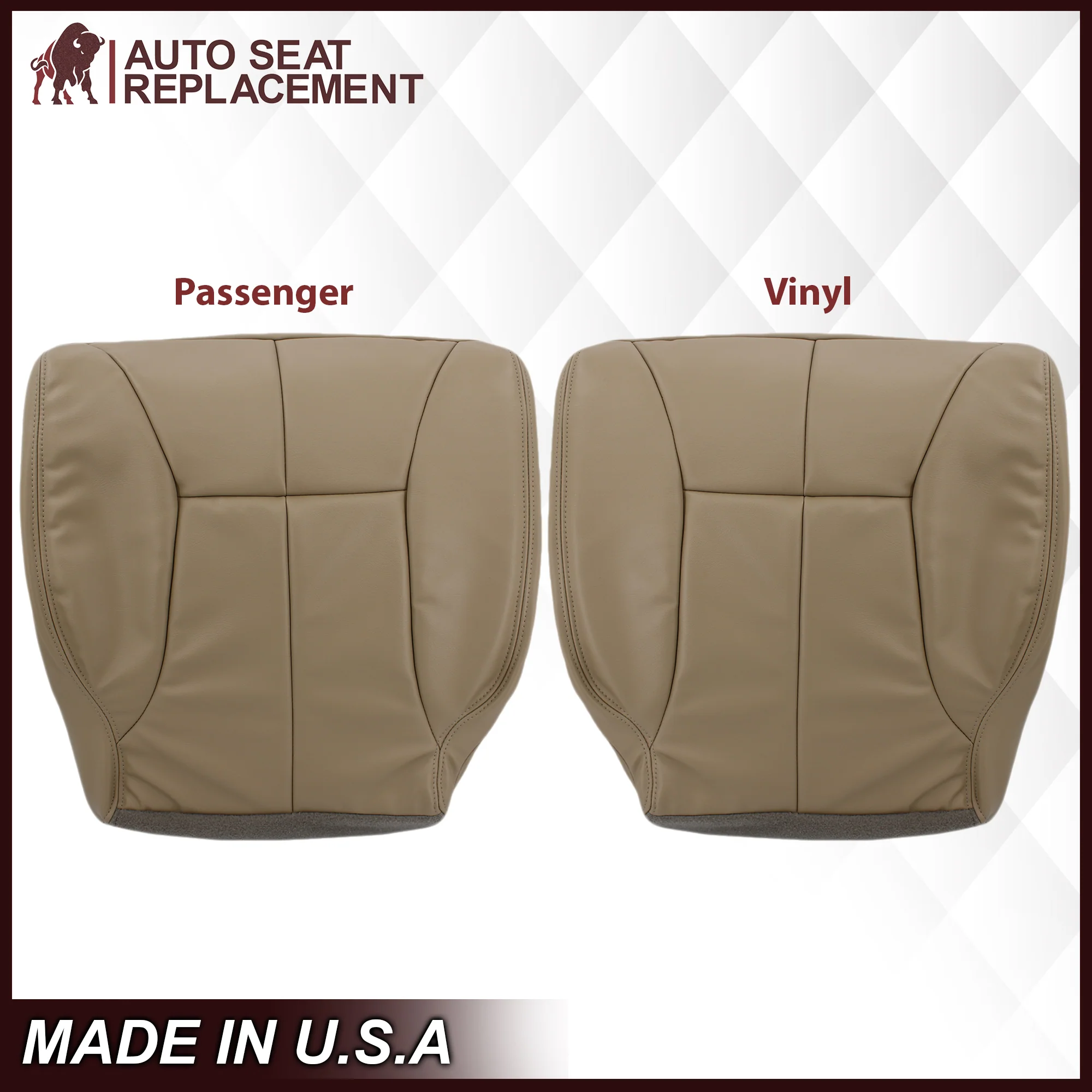 1998-2002 Dodge Ram 1500 2500 3500 (Backrest Without Logo) in Tan: Choose From Variation - Image 8