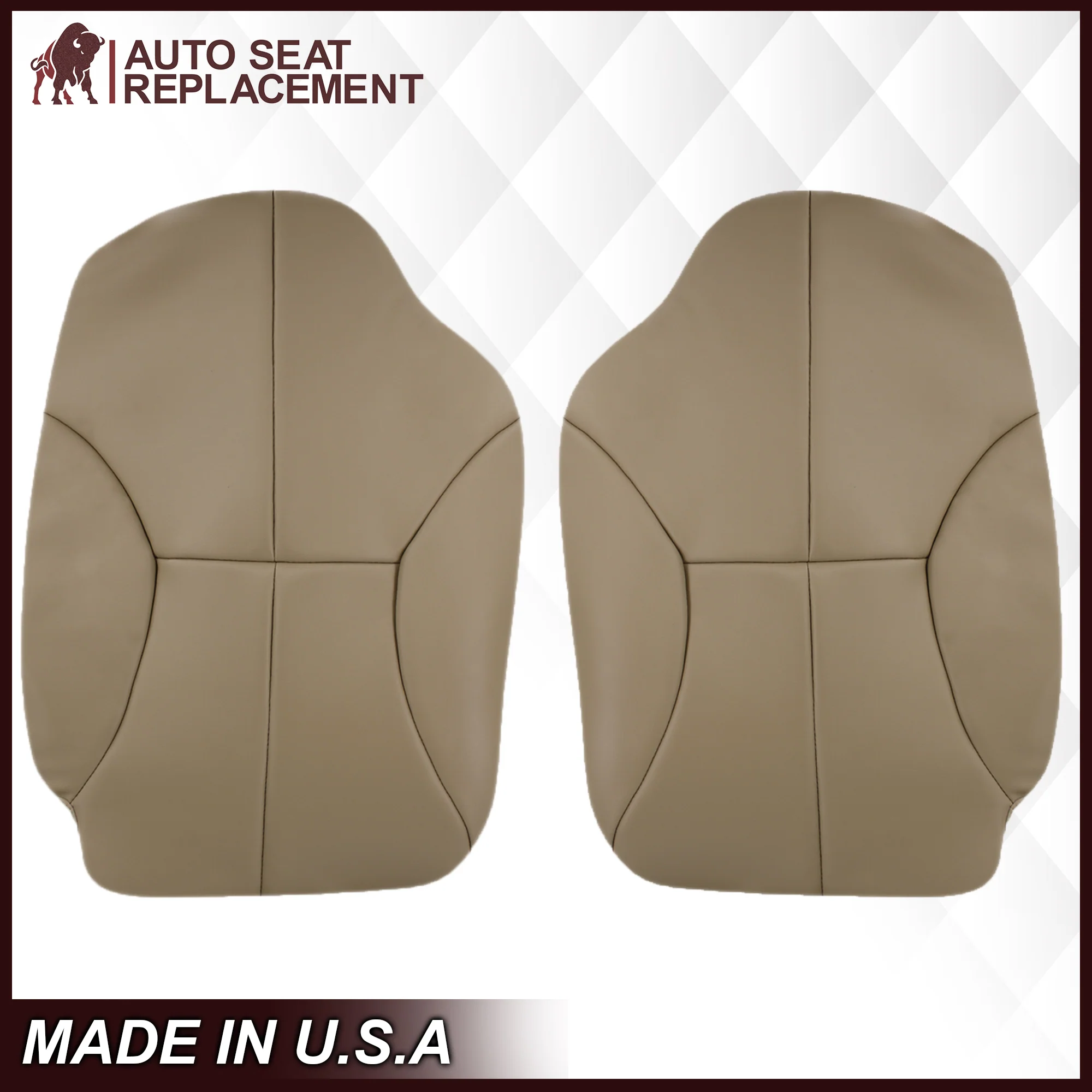 1998-2002 Dodge Ram 1500 2500 3500 (Backrest Without Logo) in Tan: Choose From Variation - Image 9
