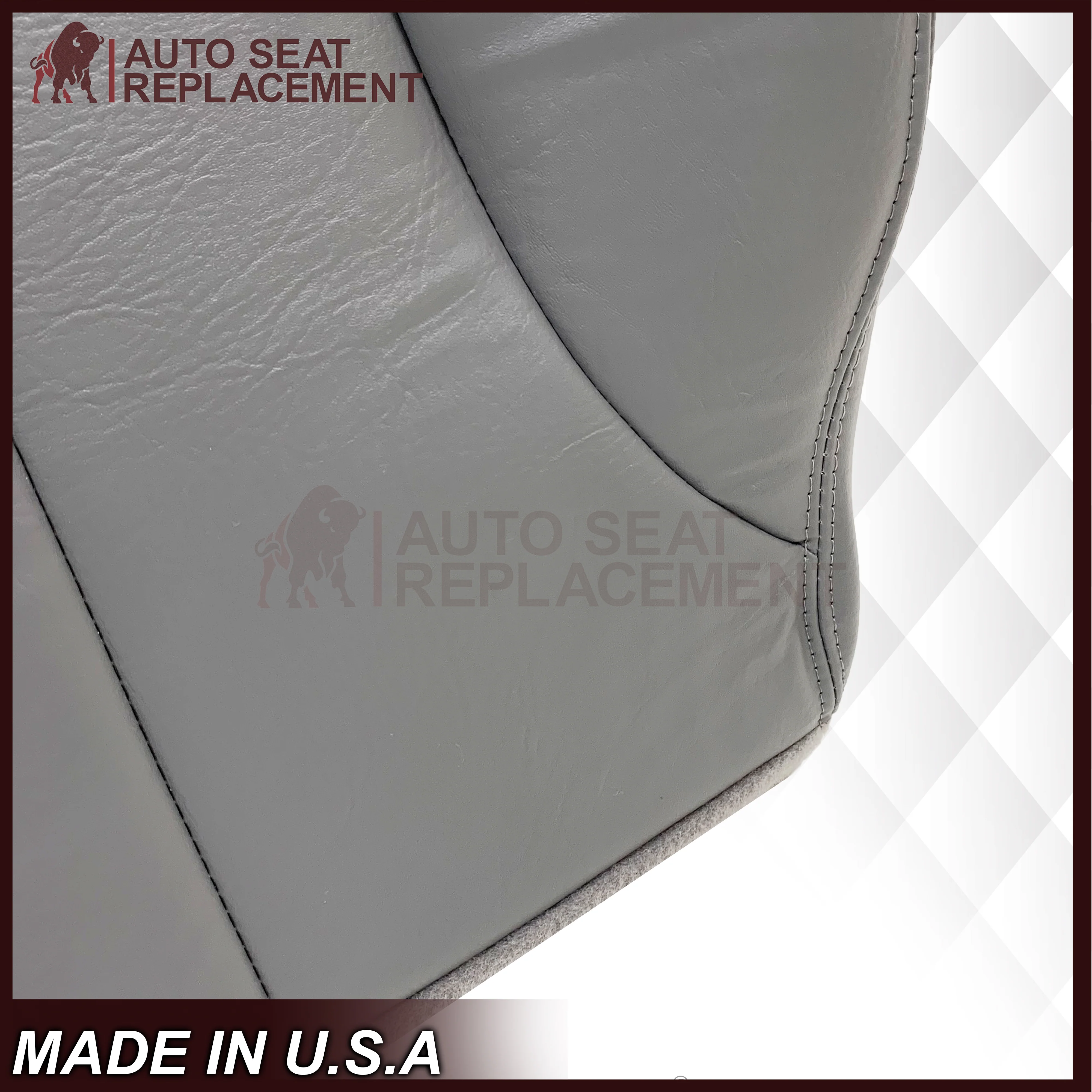 1998-2002 Dodge Ram 1500 2500 3500 Extended Cab Driver OR Passenger Bottom Seat Cover in Mist Gray: Choose From Variation - Image 10