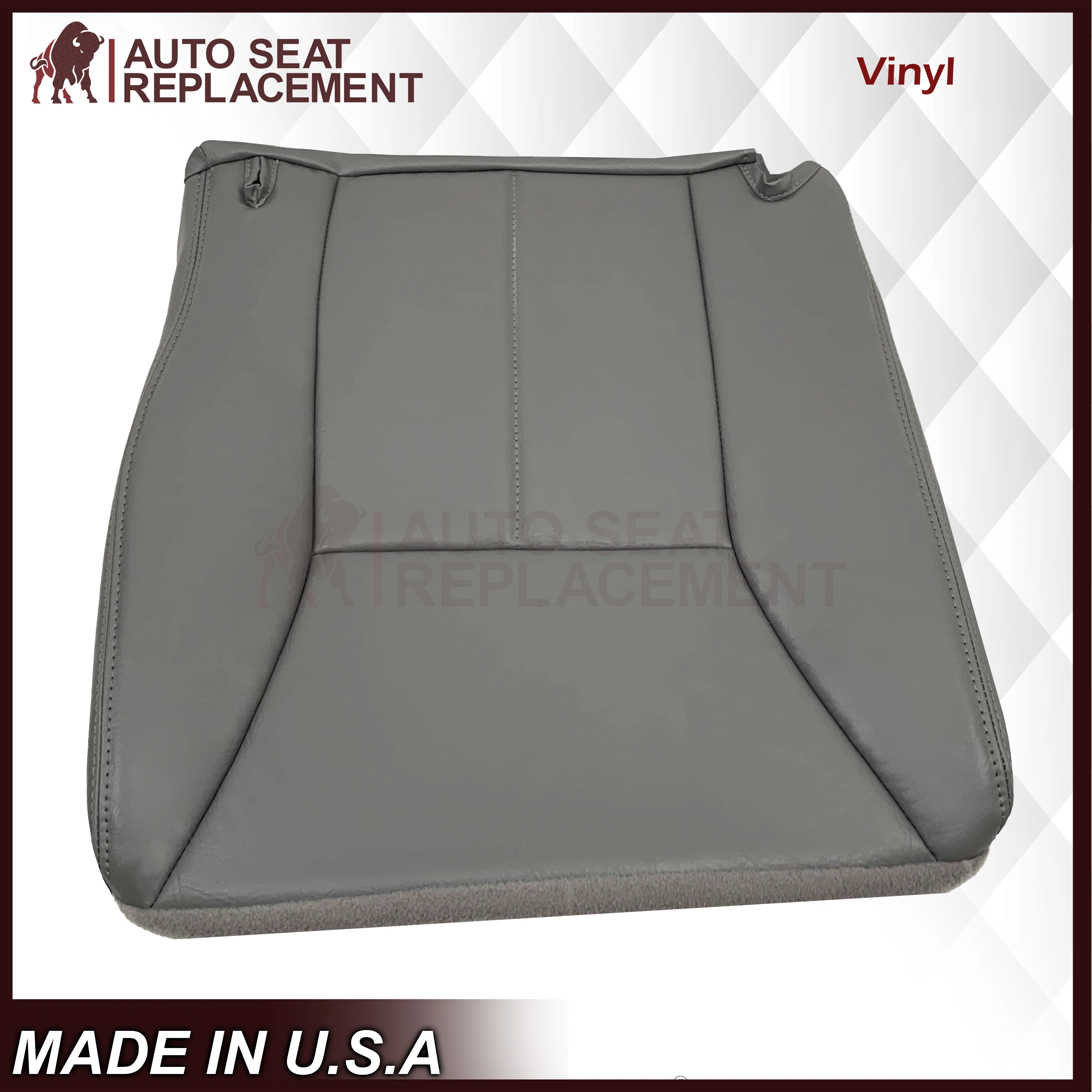 1998-2002 Dodge Ram 1500 2500 3500 Single Cab Driver OR Passenger Bottom Seat Cover in Mist Gray: Choose From Variation - Image 7