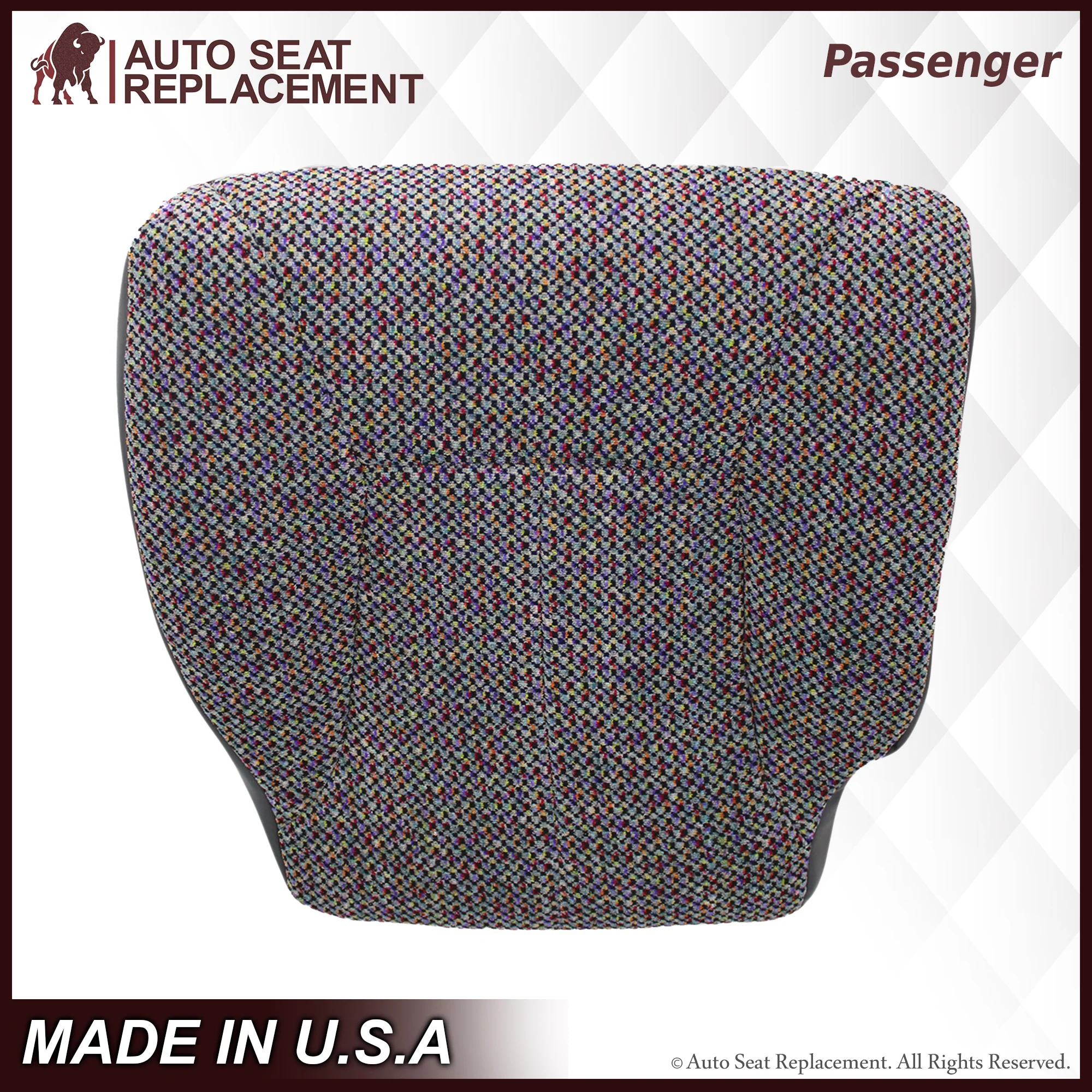 1998-2002 Dodge Ram 1500 2500 3500 SLT Laramie Seat Cover in Cloth with Dark Gray skirt : Choose From Variation - Image 15