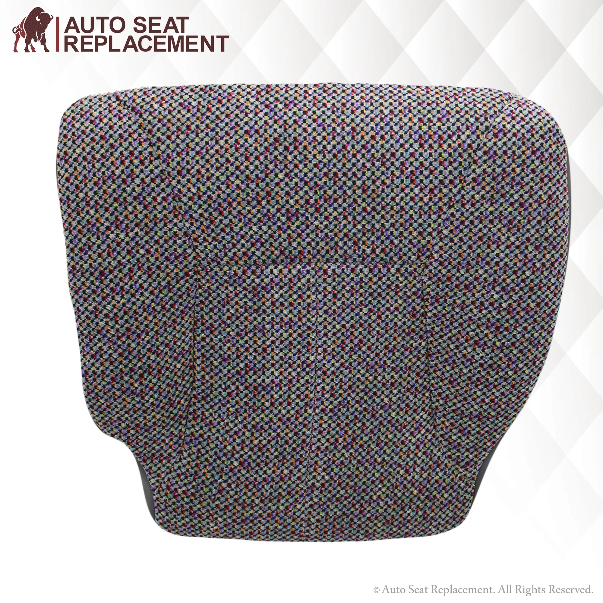 1998-2002 Dodge Ram 1500 2500 3500 SLT Laramie Seat Cover in Cloth with Dark Gray skirt : Choose From Variation - Image 3
