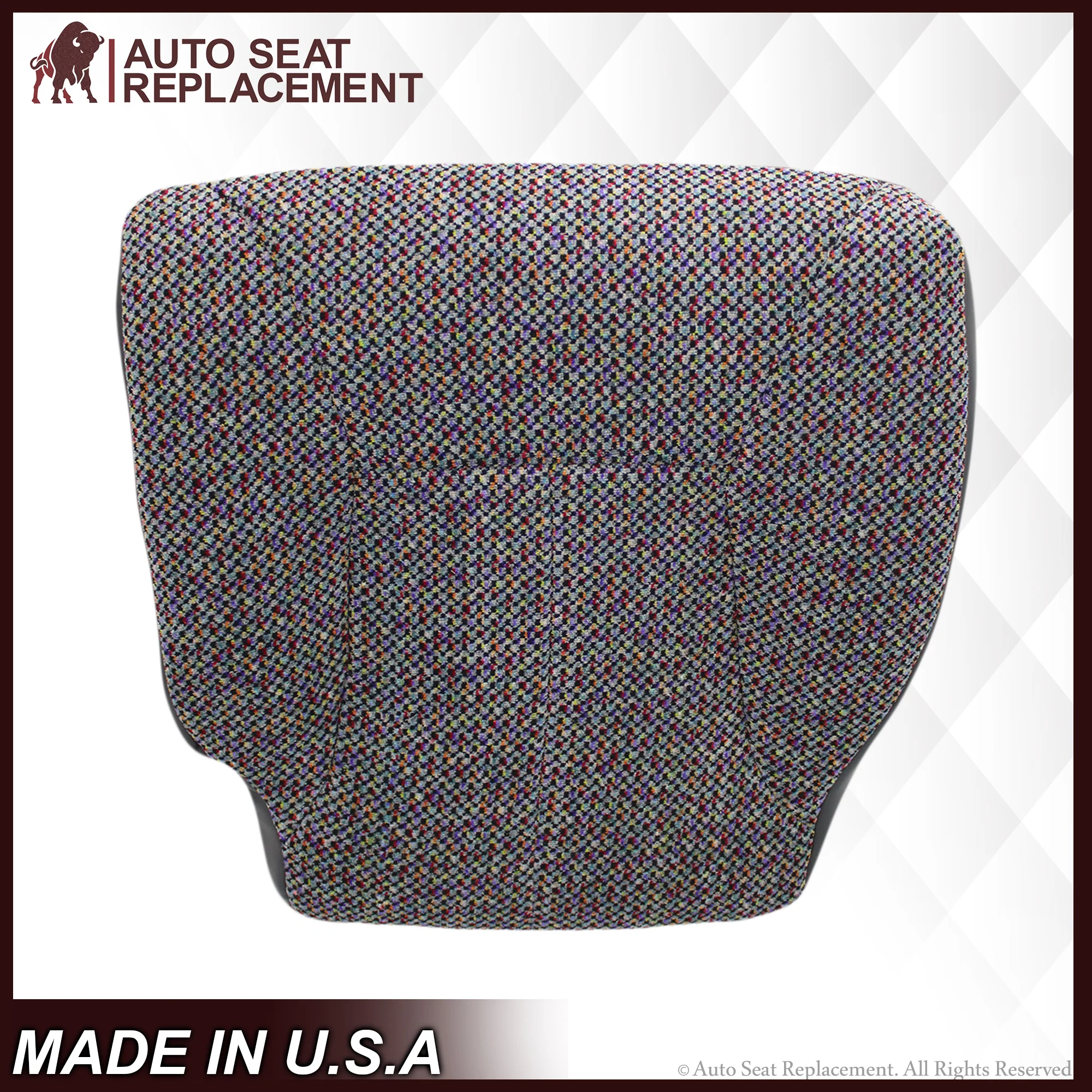 1998-2002 Dodge Ram 1500 2500 3500 SLT Laramie Seat Cover in Cloth with Dark Gray skirt : Choose From Variation - Image 4