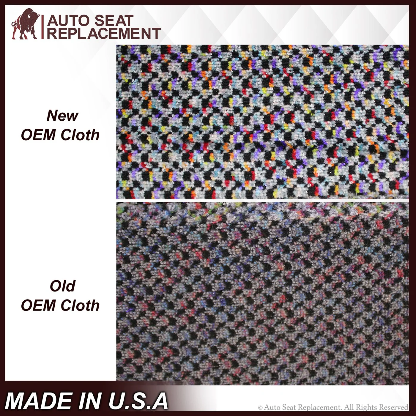1998-2002 Dodge Ram 1500 2500 3500 SLT Laramie Seat Cover in Cloth with Mist Gray skirt: Choose From Variation - Image 15