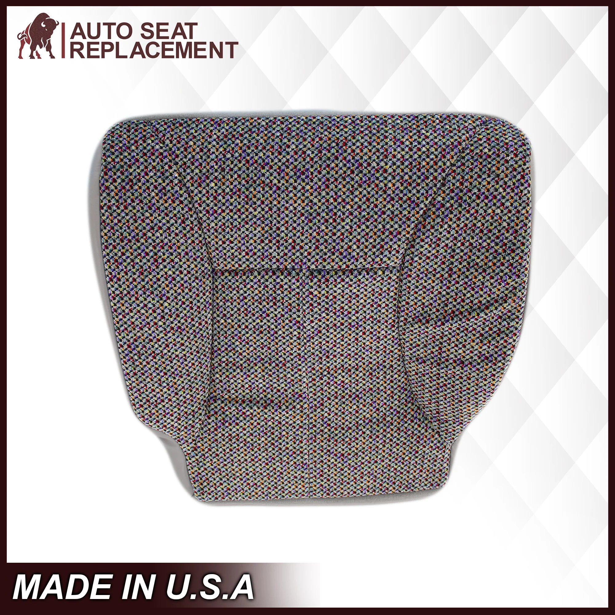 1998-2002 Dodge Ram 1500 2500 3500 SLT Laramie Seat Cover in Cloth with Mist Gray skirt: Choose From Variation - Image 4