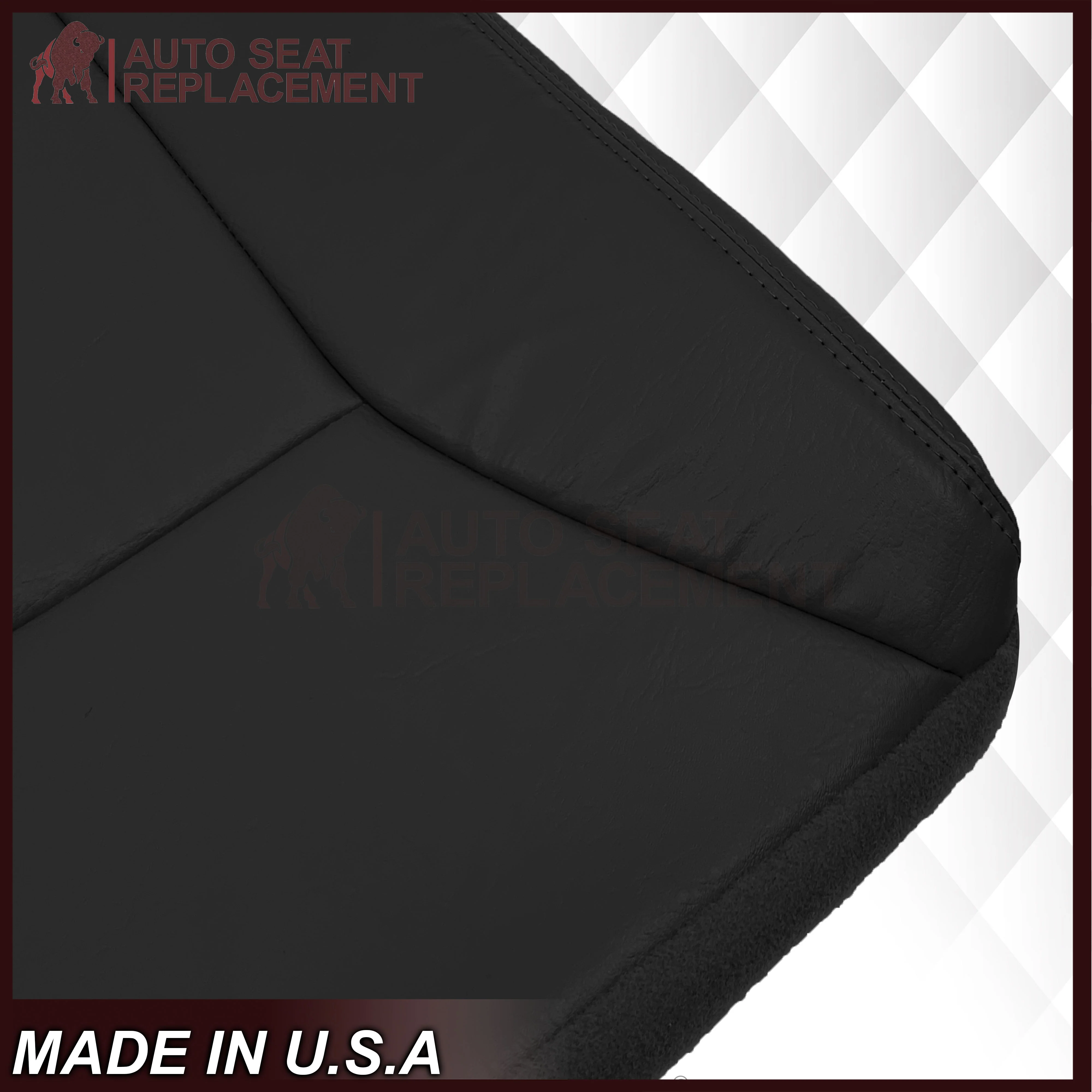 1998-2002 Dodge Ram 1500 Base Work Truck SINGLE CAB Seat Cover in Agate Very Dark Gray Vinyl - Image 11