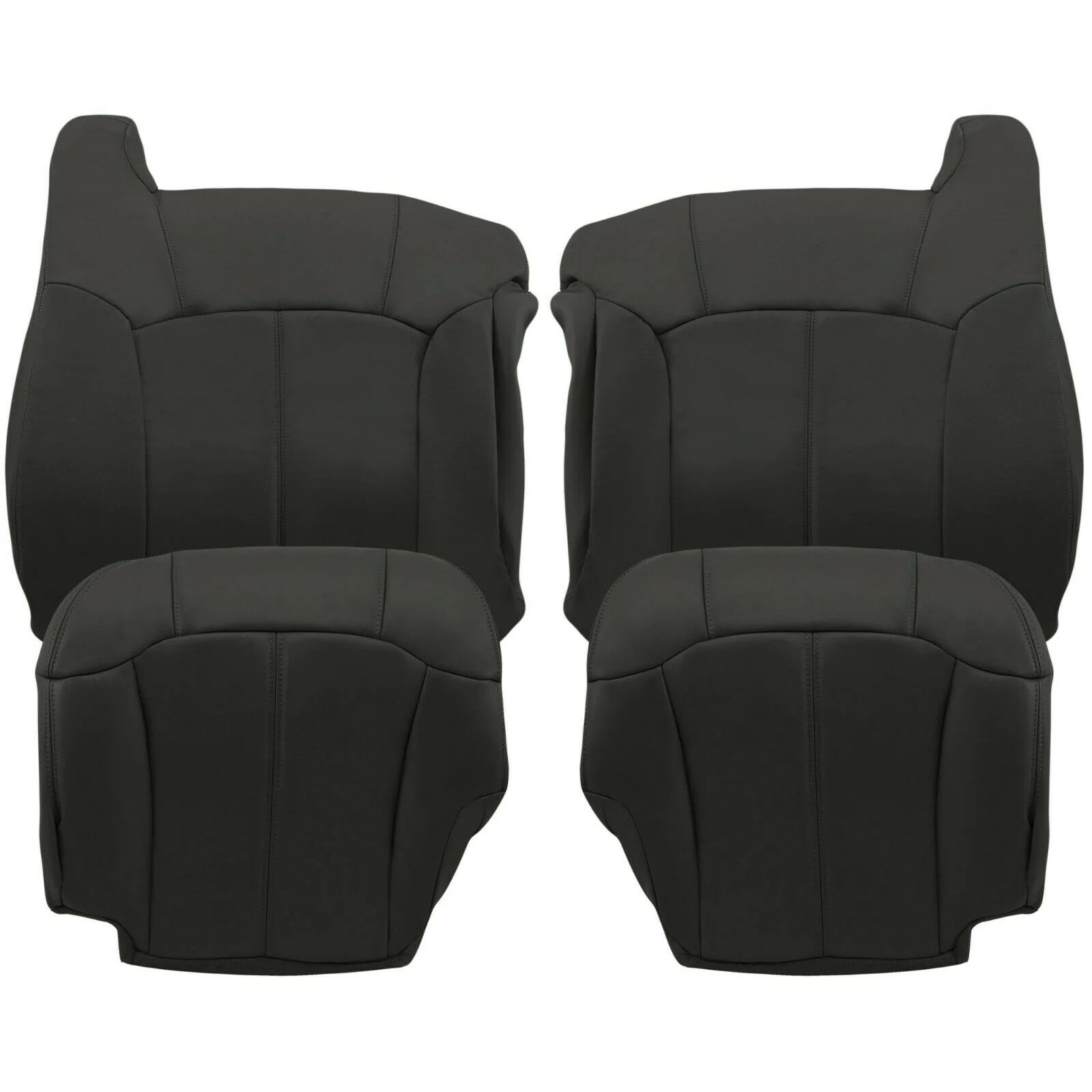 1999-2002 Chevy Silverado Seat Cover in Dark Graphite "Dark Gray": Choose From Variations - Image 20