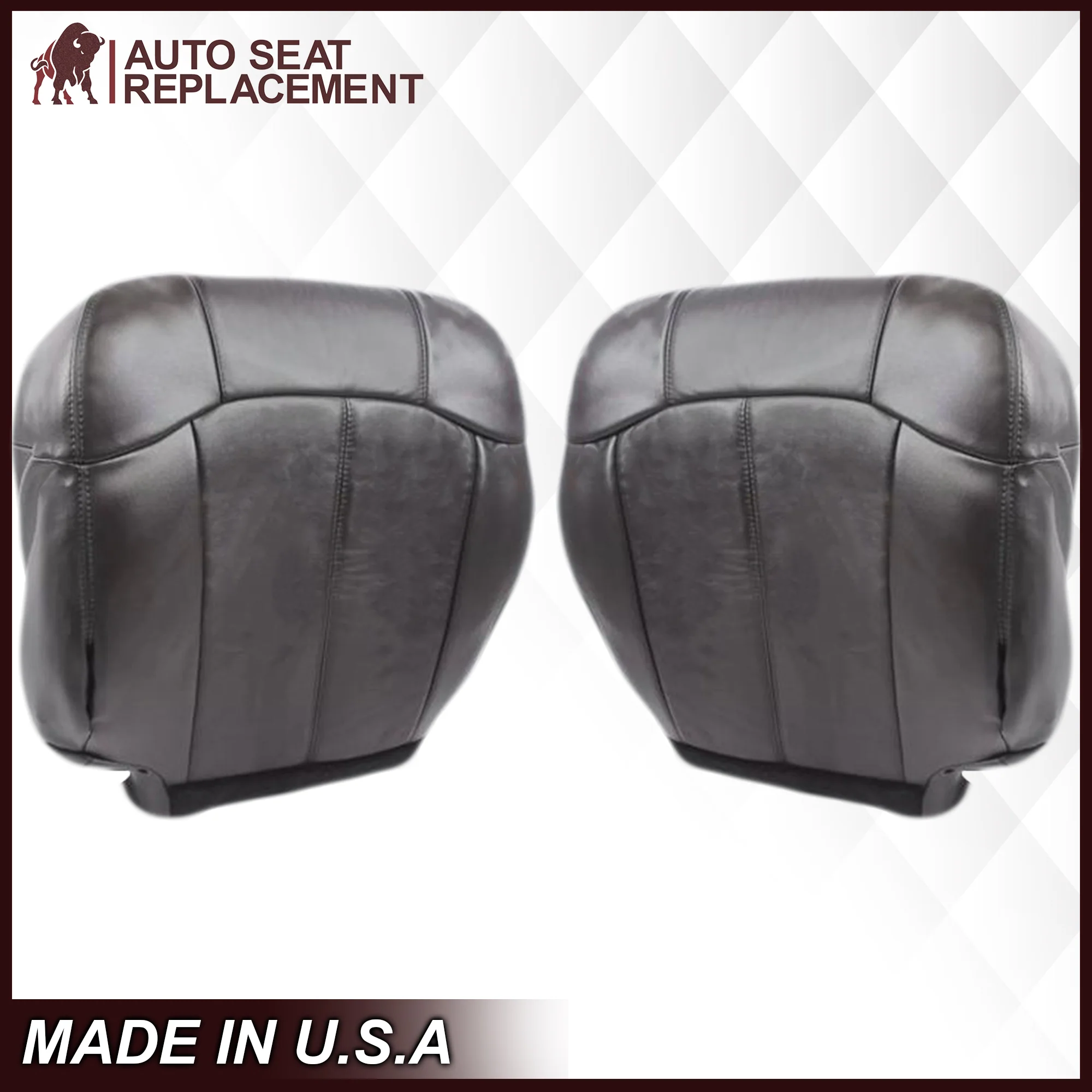 1999-2002 Chevy Silverado Seat Cover in Dark Graphite "Dark Gray": Choose From Variations - Image 3