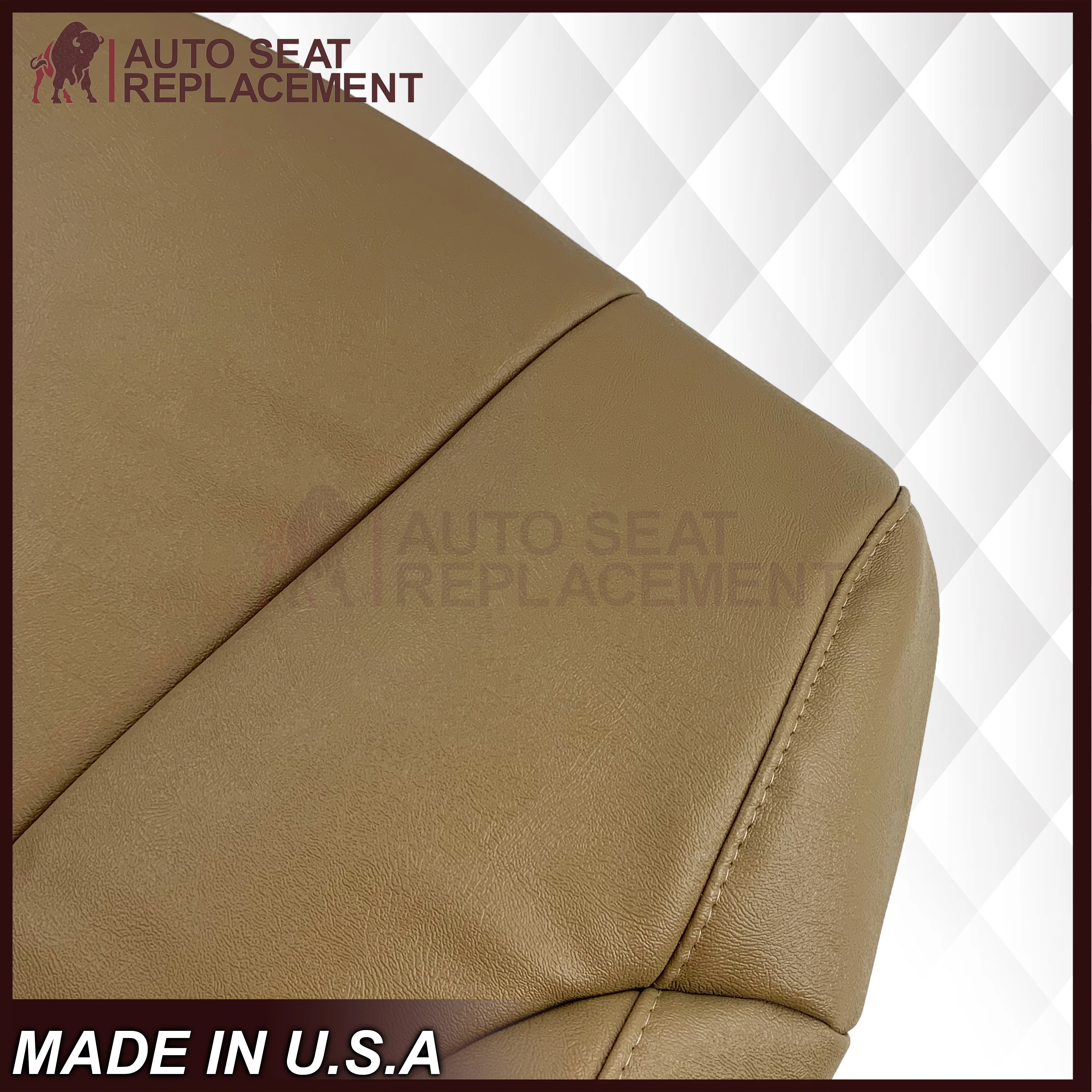 1999-2002 Chevy Silverado Work Truck in Dark Oak Tan Synthetic Leather - Image 10