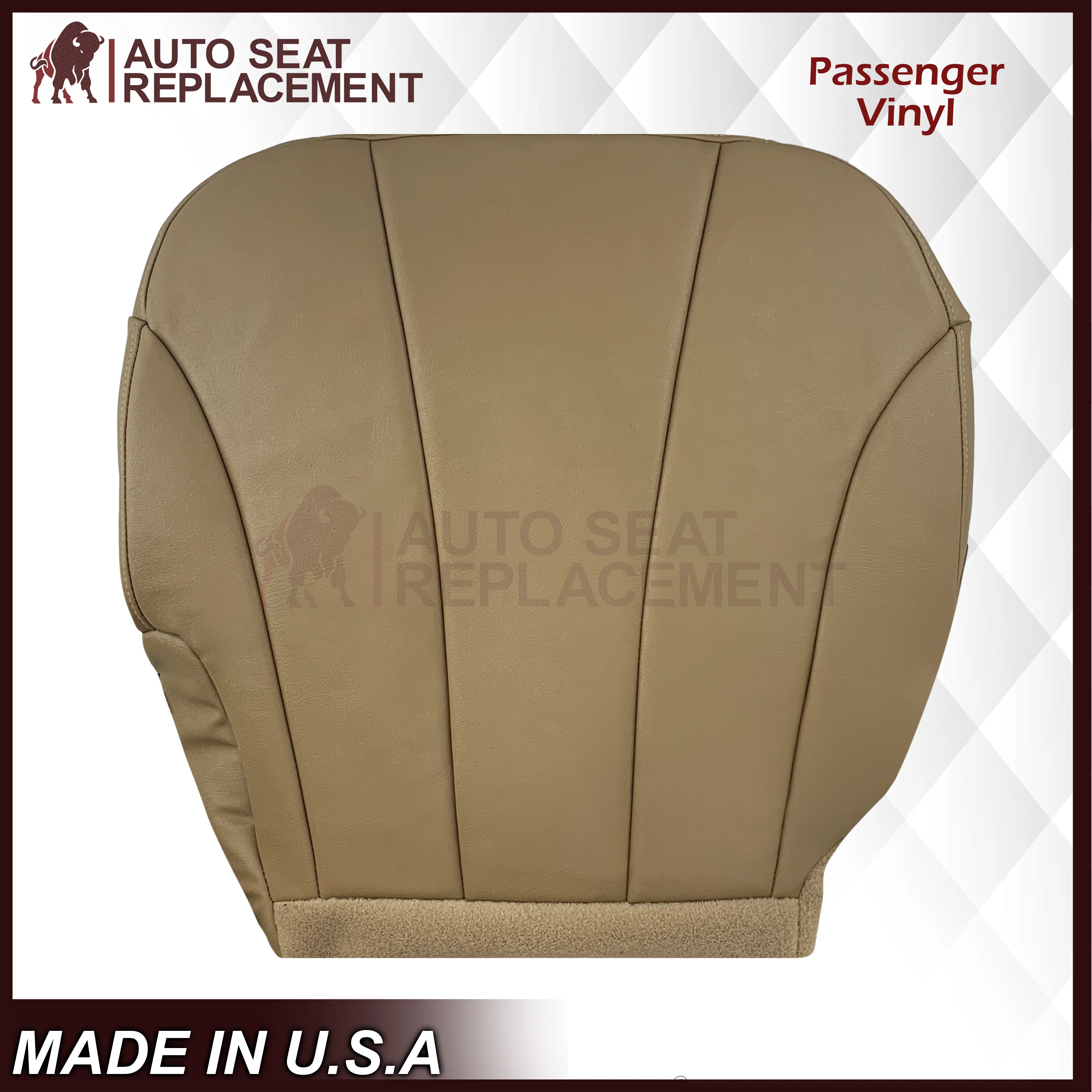 1999-2002 Chevy Silverado Work Truck in Dark Oak Tan Synthetic Leather - Image 13