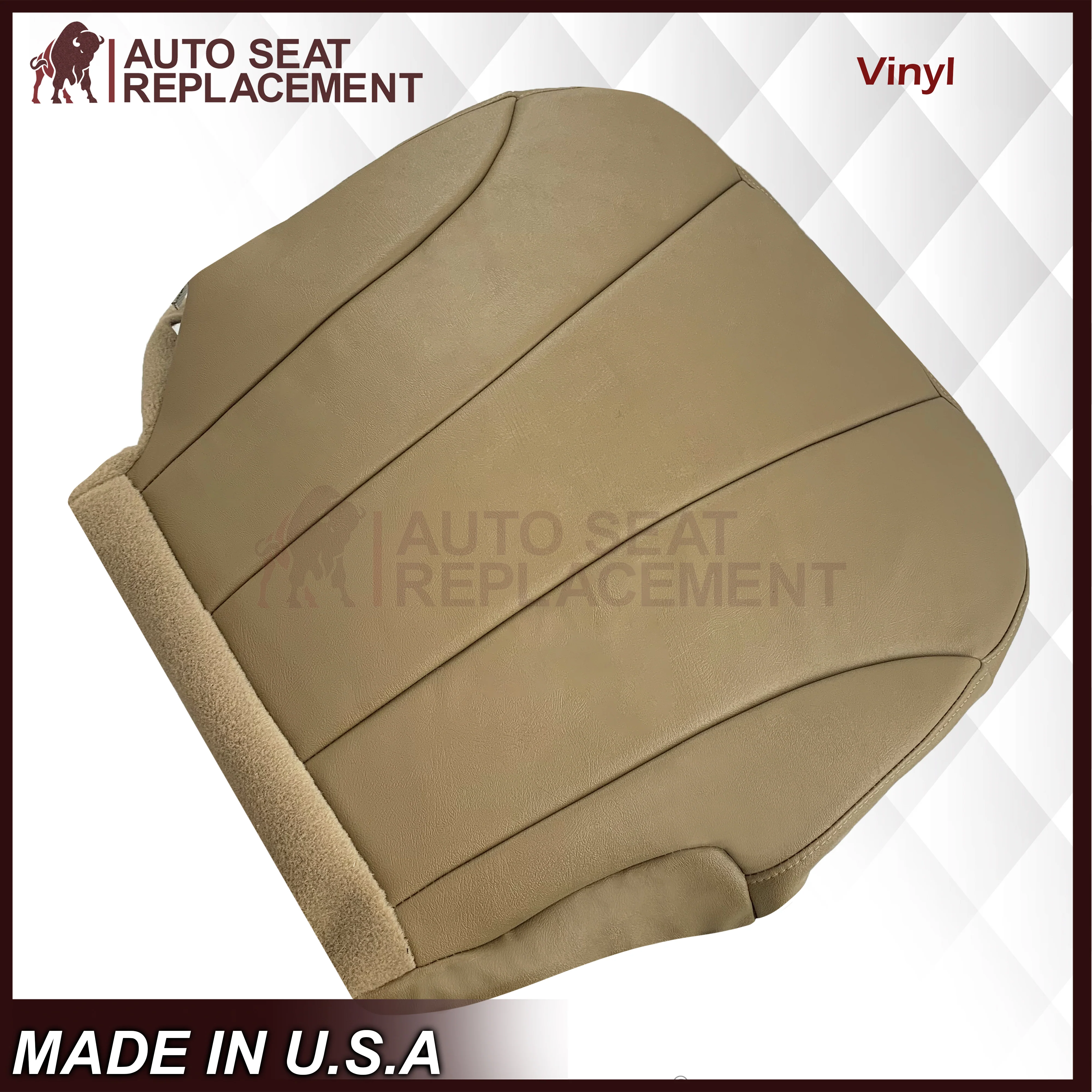 1999-2002 Chevy Silverado Work Truck in Dark Oak Tan Synthetic Leather - Image 14
