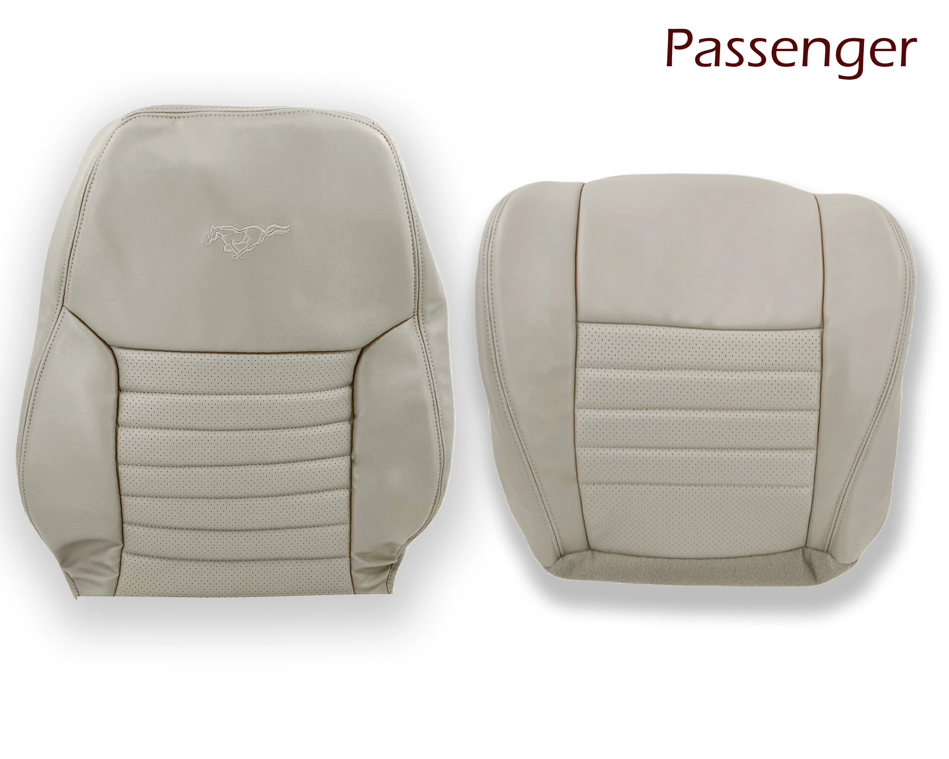 1999-2004 Ford Mustang GT Convertible in OXFORD WHITE Perforated Seat cover: Choose From Variation - Image 9