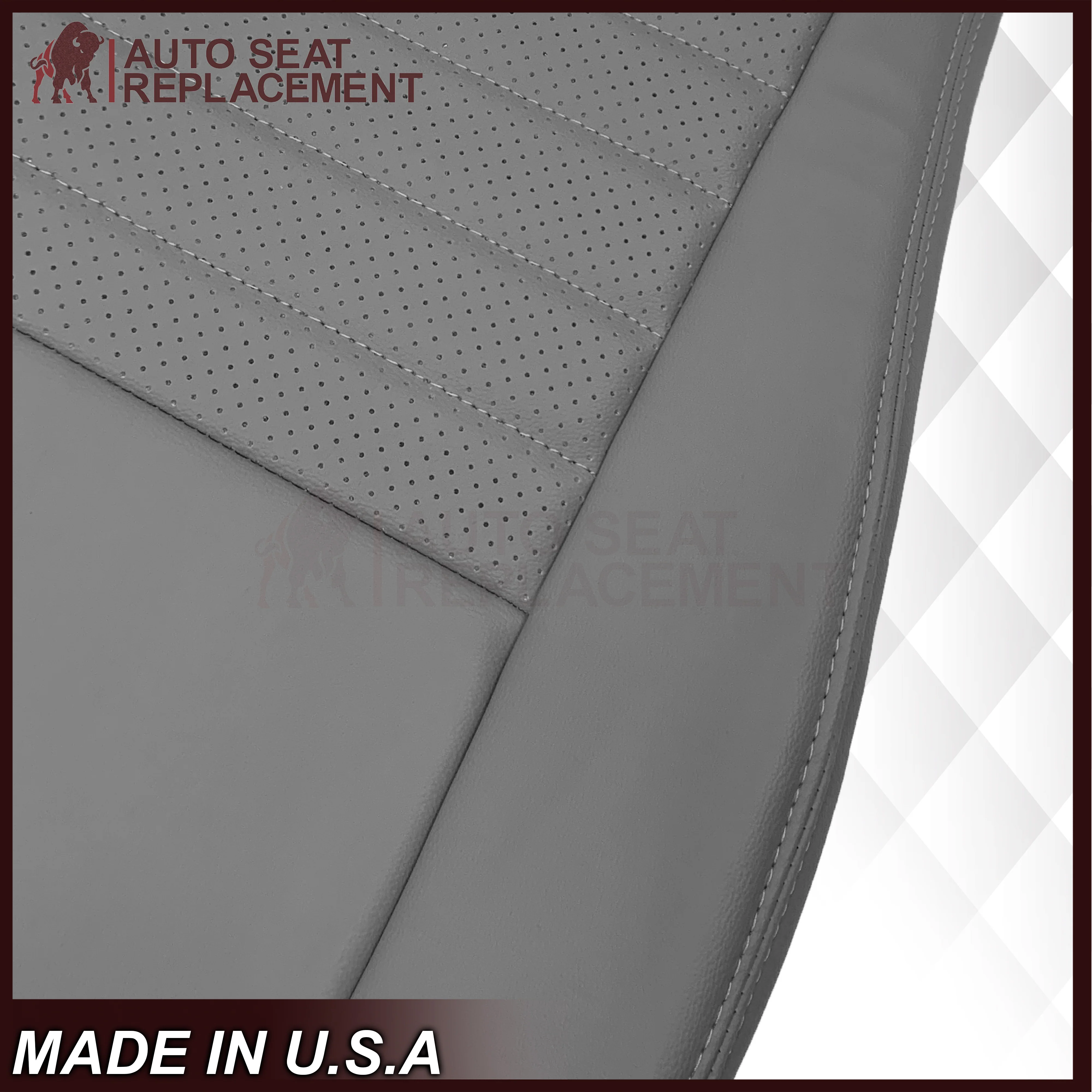 1999-2004 Ford Mustang GT Convertible Replacement Seat Cover In Medium Graphite Gray - Image 23