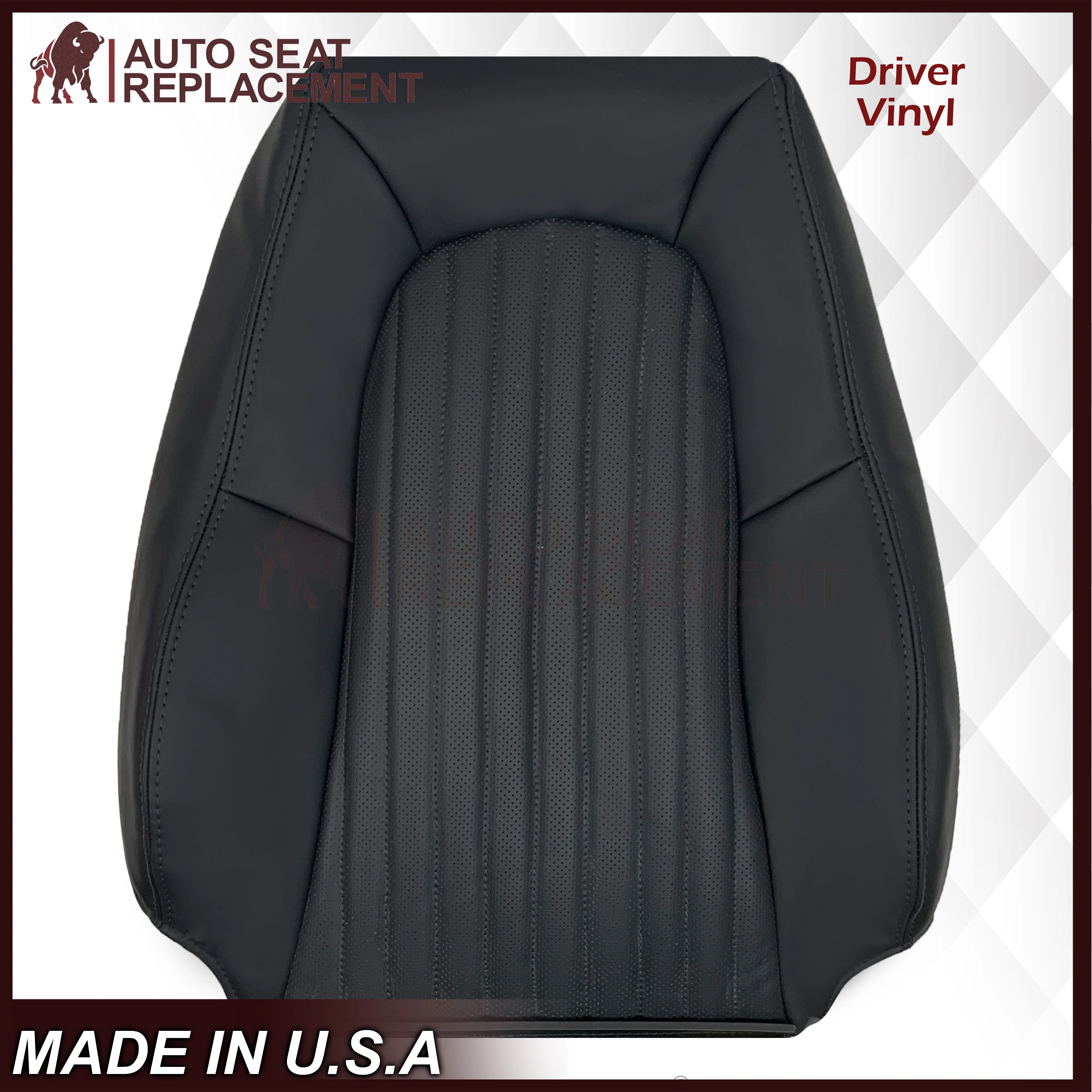 1999-2004 Ford Mustang V6/GT 2001 Bullitt Replacement Seat Covers In Ebony Black - Image 22