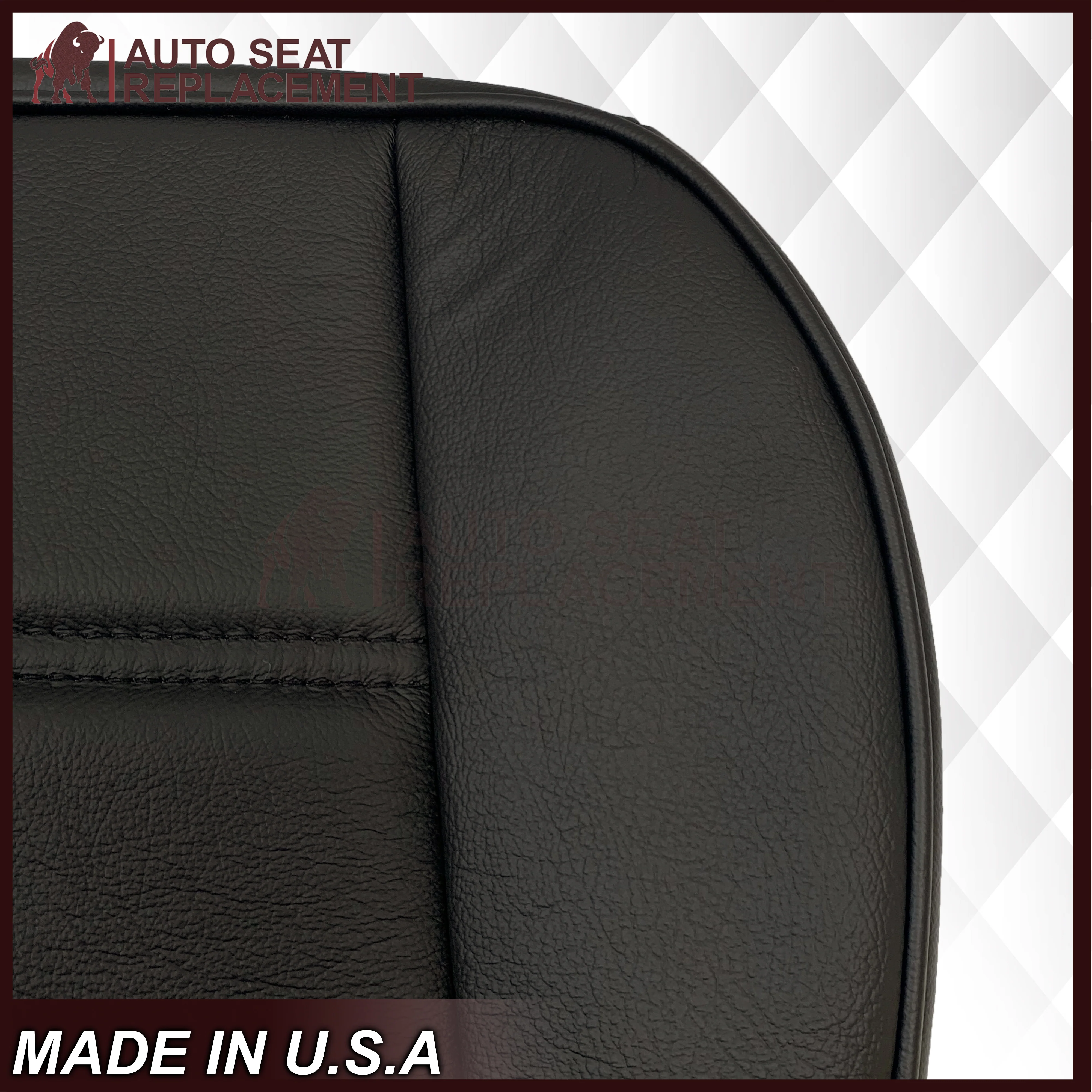 1999-2004 Ford Mustang V6 Replacement Seat Cover in Ebony Black: Choose From Variation - Image 6
