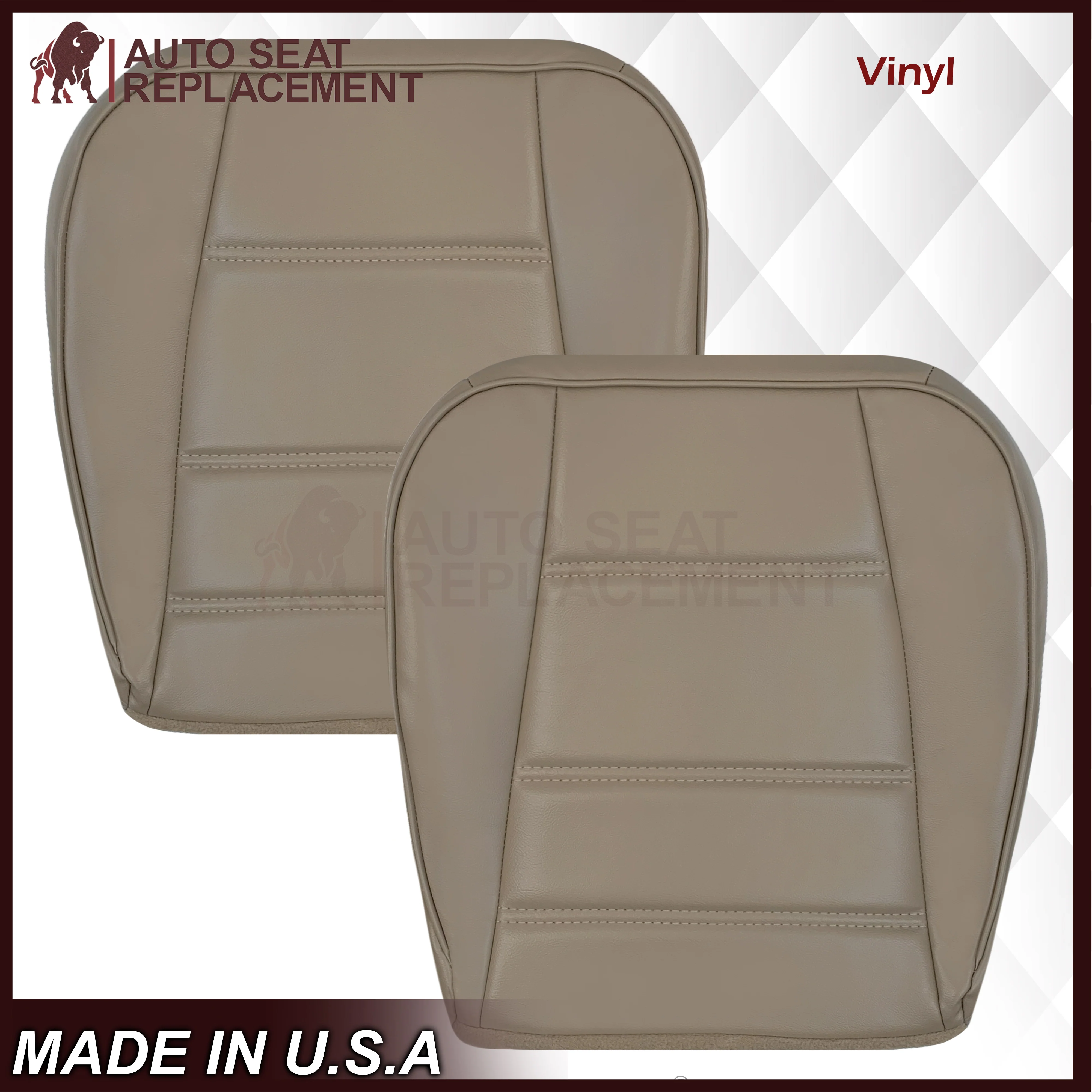 1999-2004 Ford Mustang V6 Replacement Seat Cover In Medium Parchment Tan: Choose From Variation - Image 29