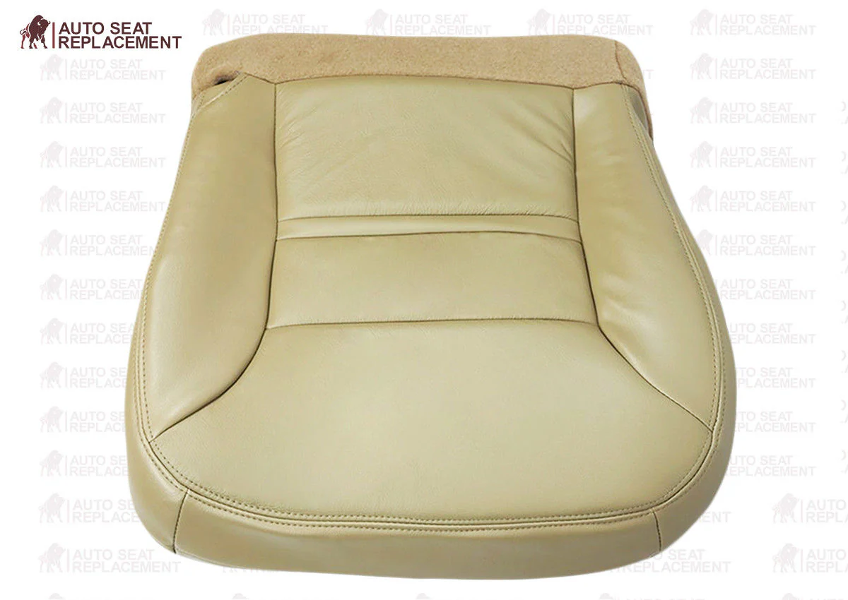 2000 2001 Ford Excursion Limited XLT  Bottom Leather Seat Cover Replacement Tan - Image 11