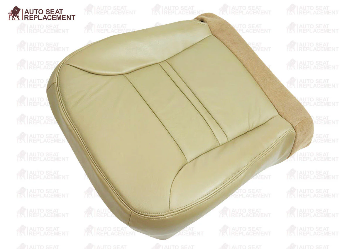 2000 2001 Ford Excursion Limited XLT  Bottom Leather Seat Cover Replacement Tan - Image 9