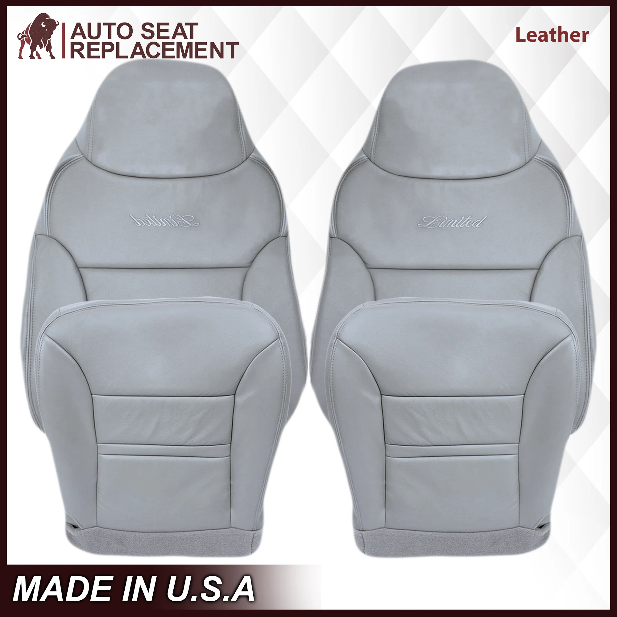 2000-2001 Ford Excursion Seat Cover in Gray: Choose From Variation - Image 20