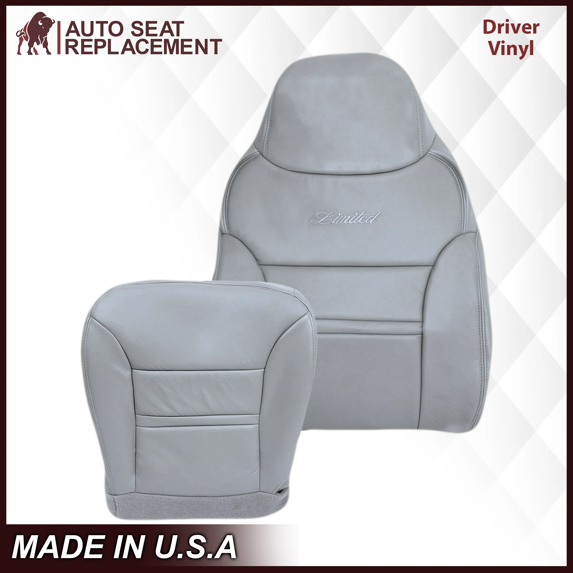2000-2001 Ford Excursion Seat Cover in Gray: Choose From Variation - Image 6