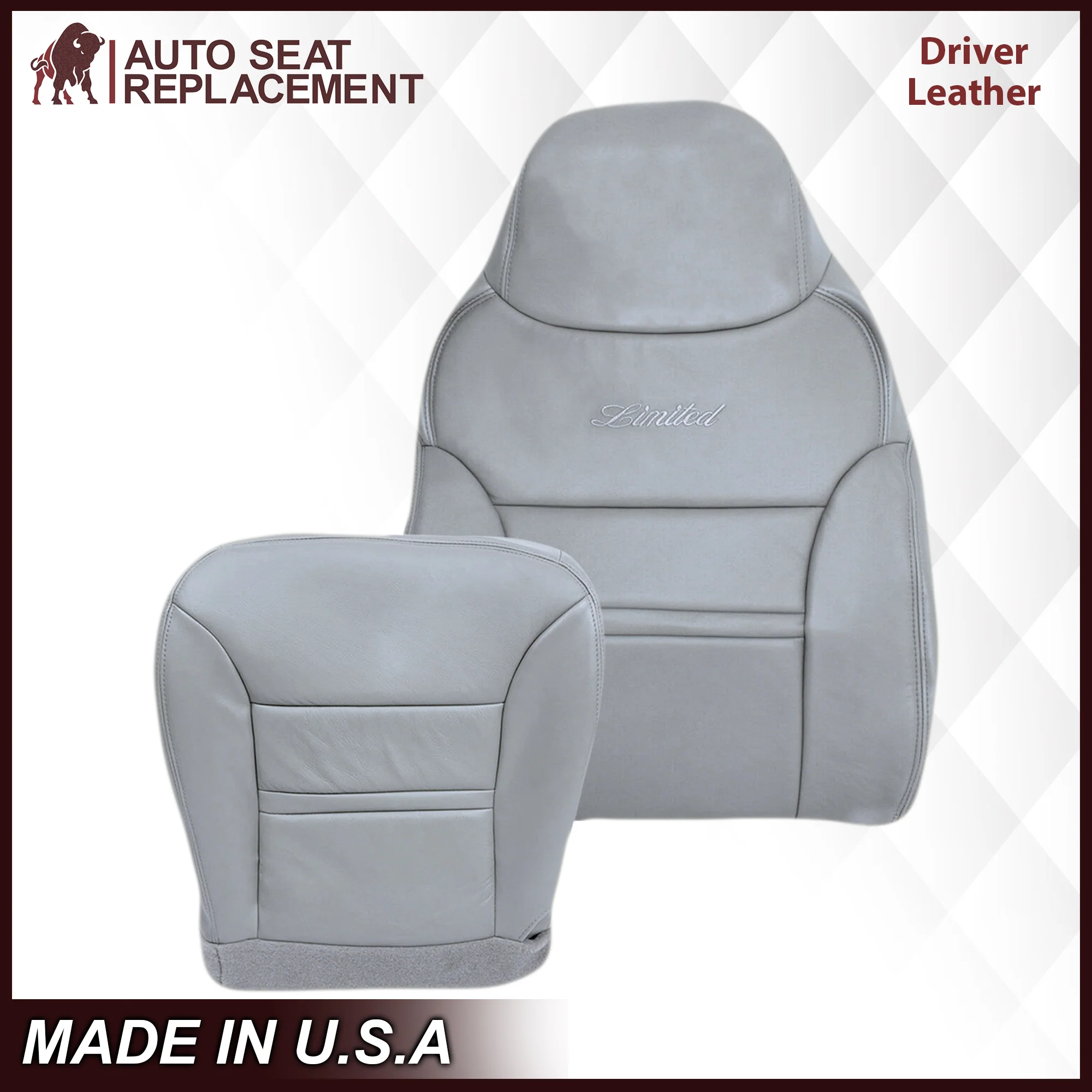 2000-2001 Ford Excursion Seat Cover in Gray: Choose From Variation - Image 7