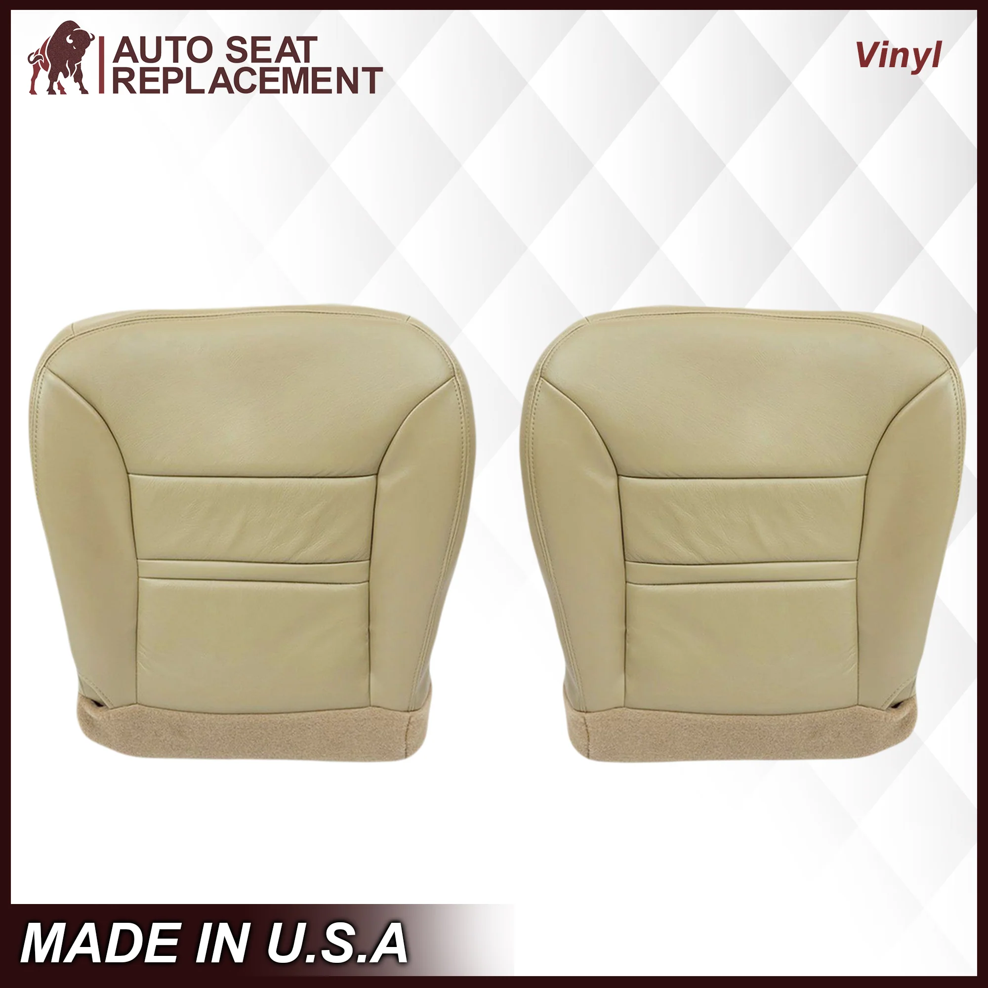 2000-2001 Ford Excursion Seat Cover in Tan: Choose From Variation - Image 24