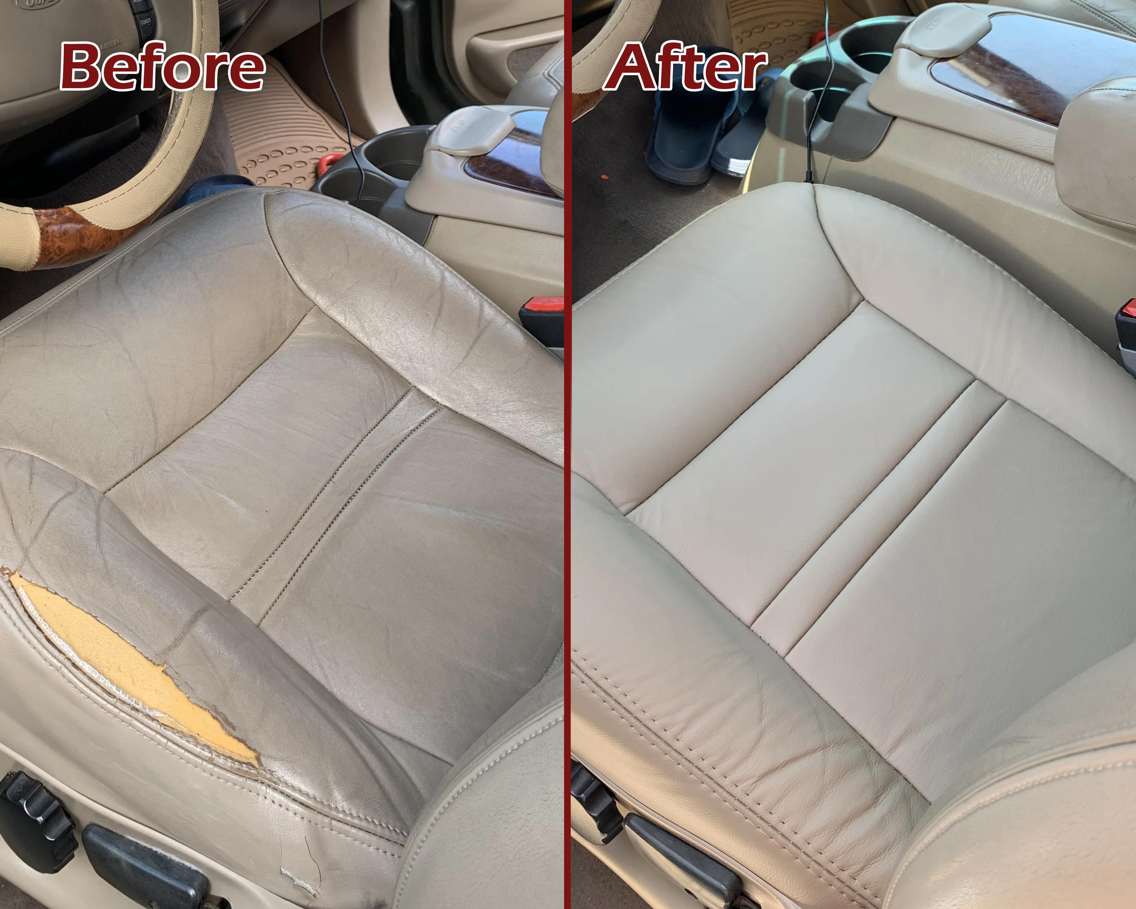 2000-2001 Ford Excursion Seat Cover in Tan: Choose From Variation - Image 25