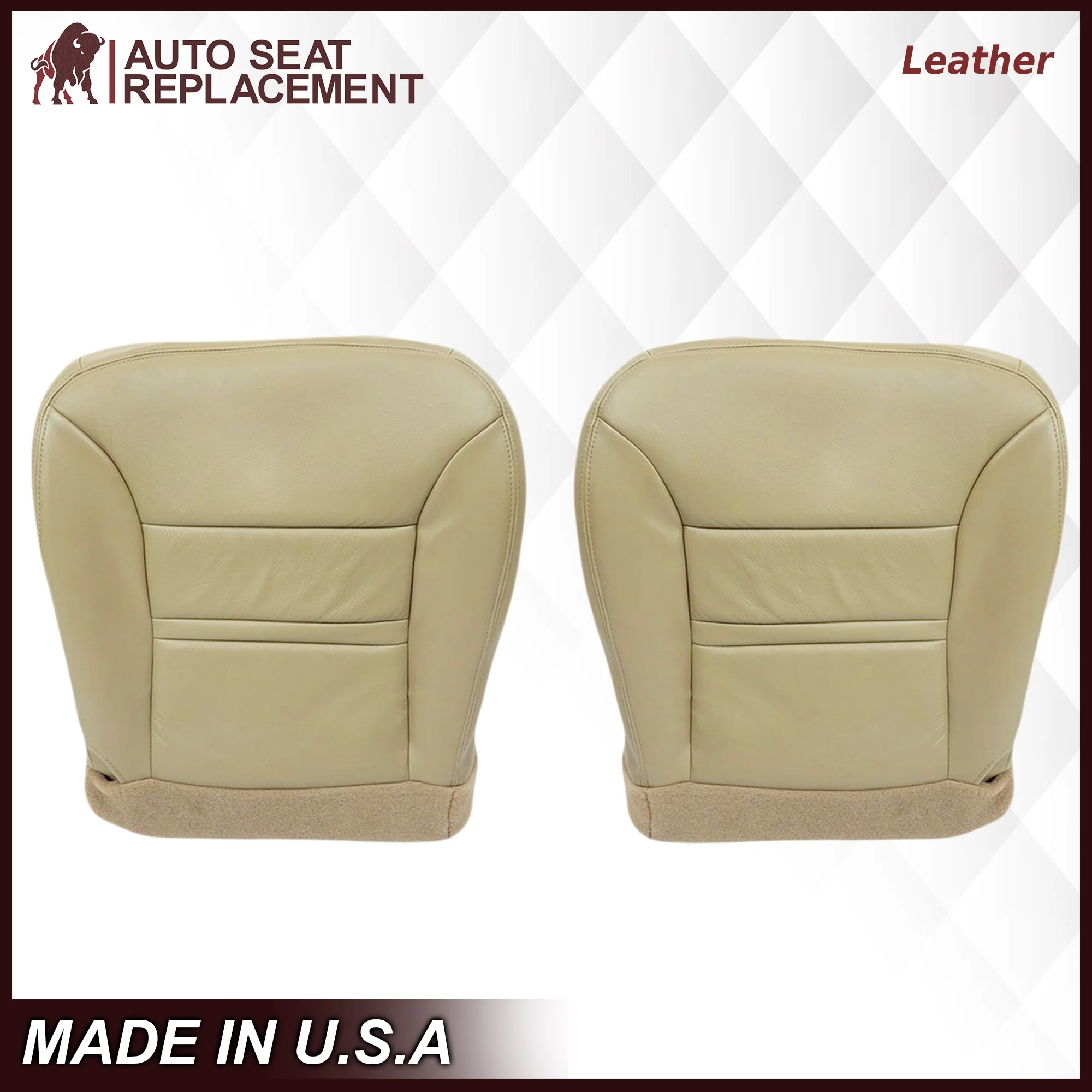 2000-2001 Ford Excursion Seat Cover in Tan: Choose From Variation - Image 26