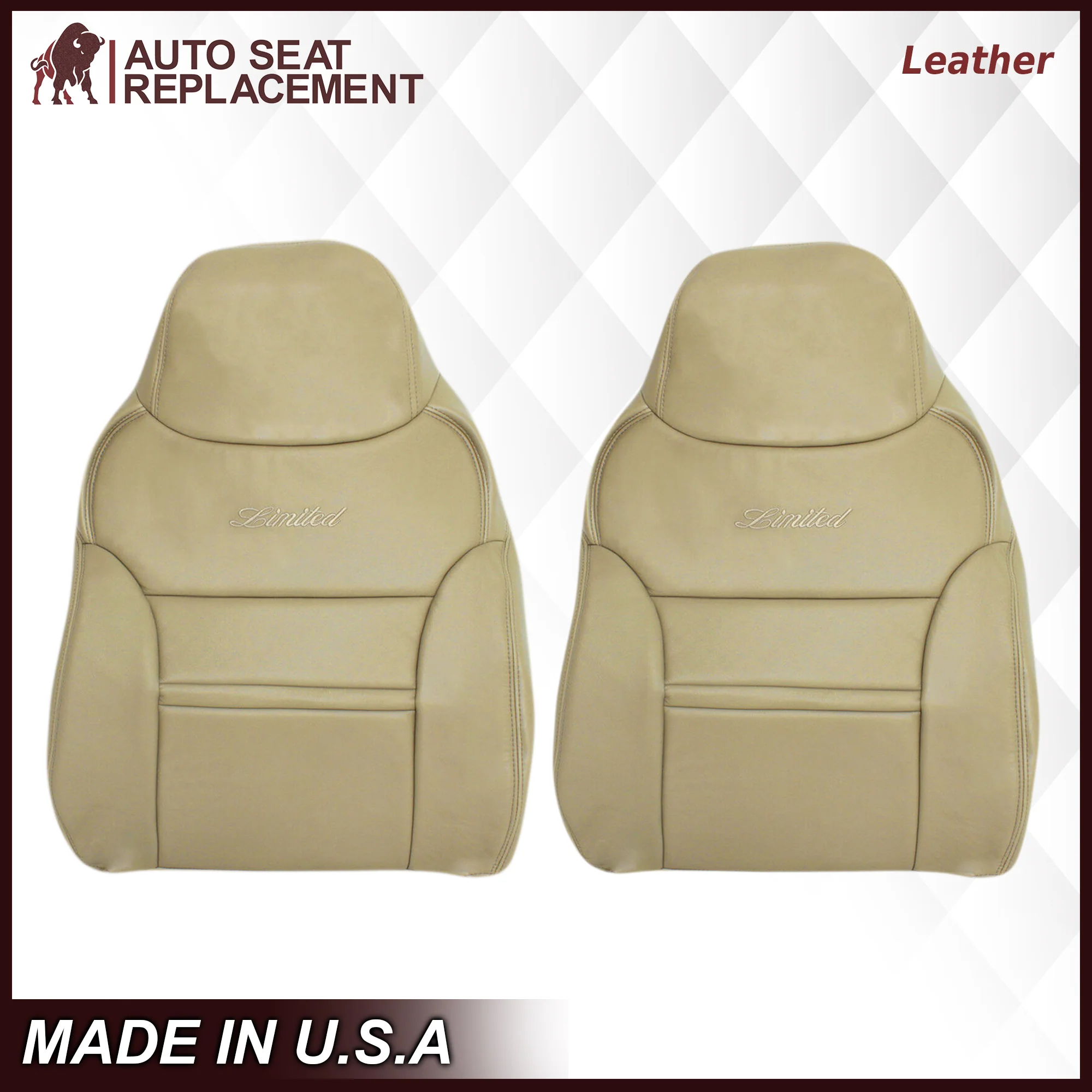2000-2001 Ford Excursion Seat Cover in Tan: Choose From Variation - Image 28