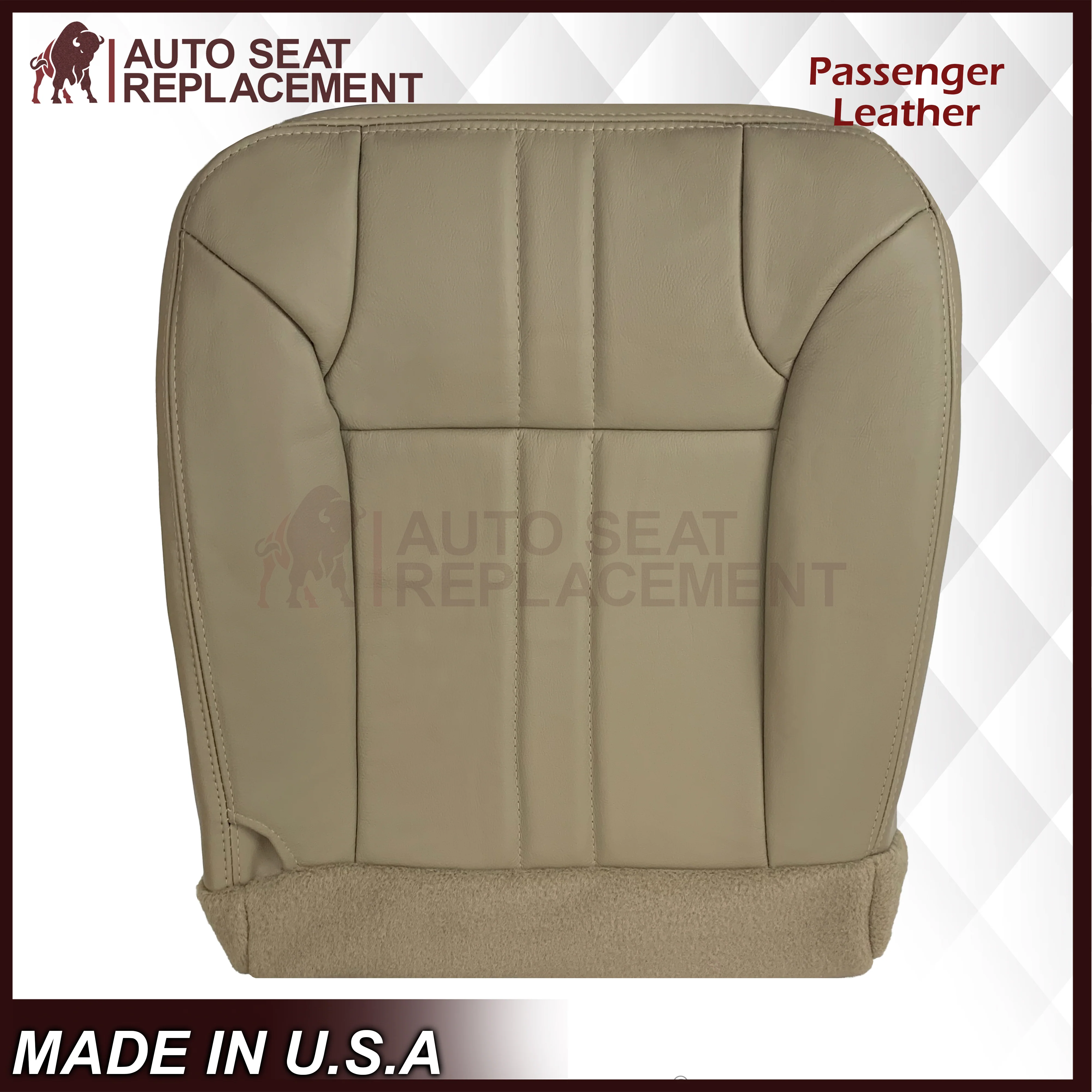 2000-2001 Ford Excursion XLT Seat Cover in Tan: Choose From Variation - Image 9
