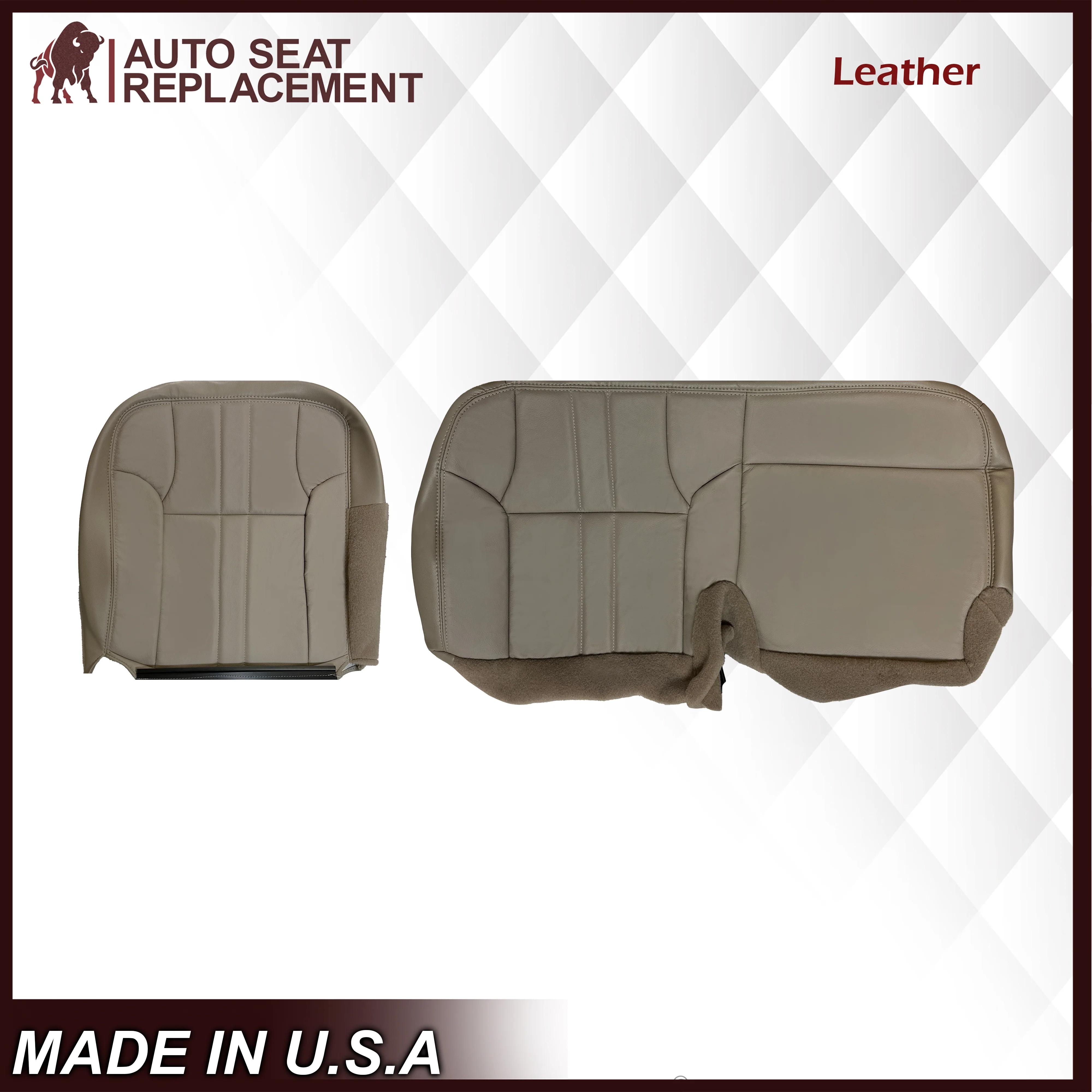 2000-2001 Ford Excursion XLT Second & Third Row Seat Cover in TAN: Choose From Variation - Image 12